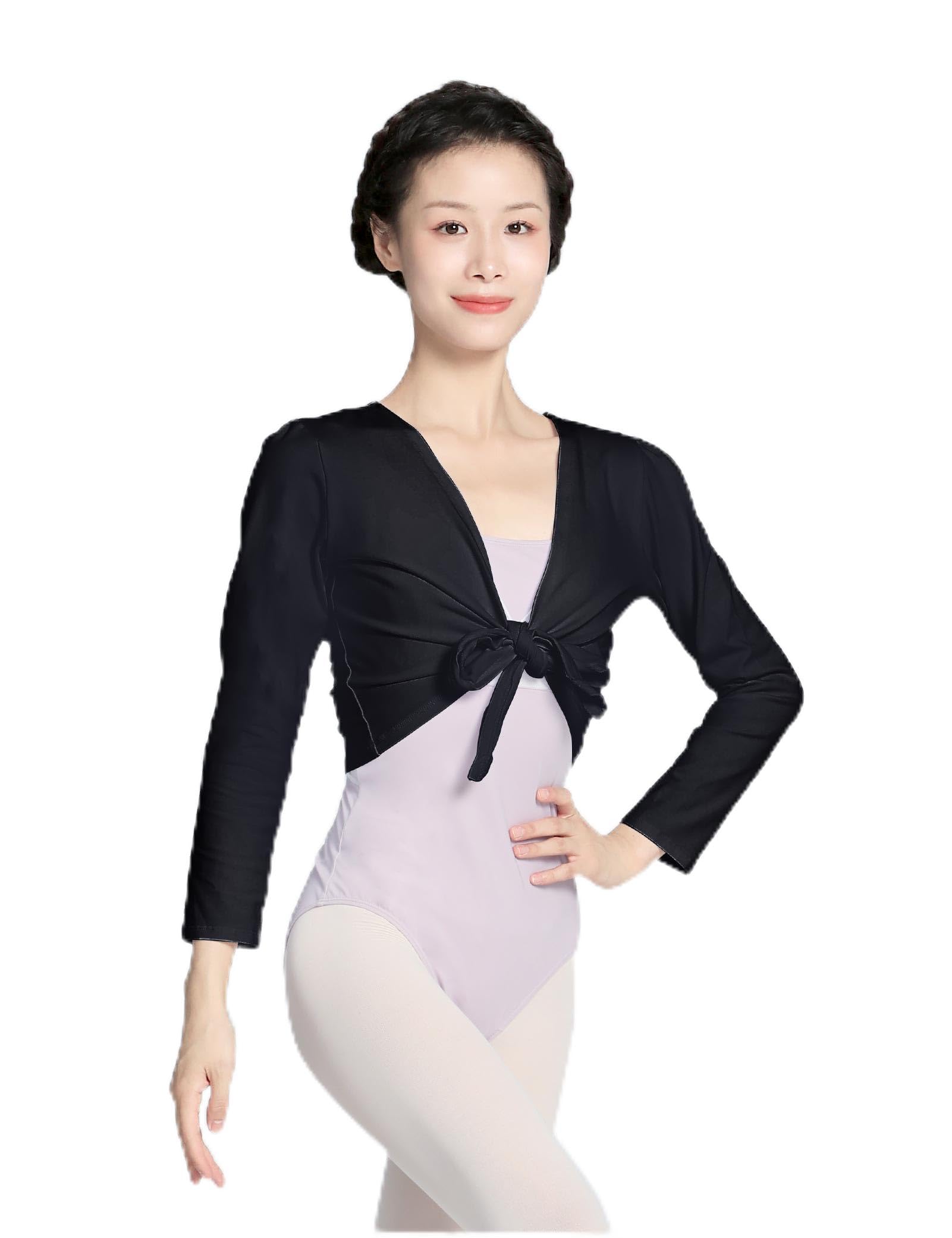 Gilet de Danse en Coton pour Fille et Femme - Noir - M/Hauteur 155/160 cm