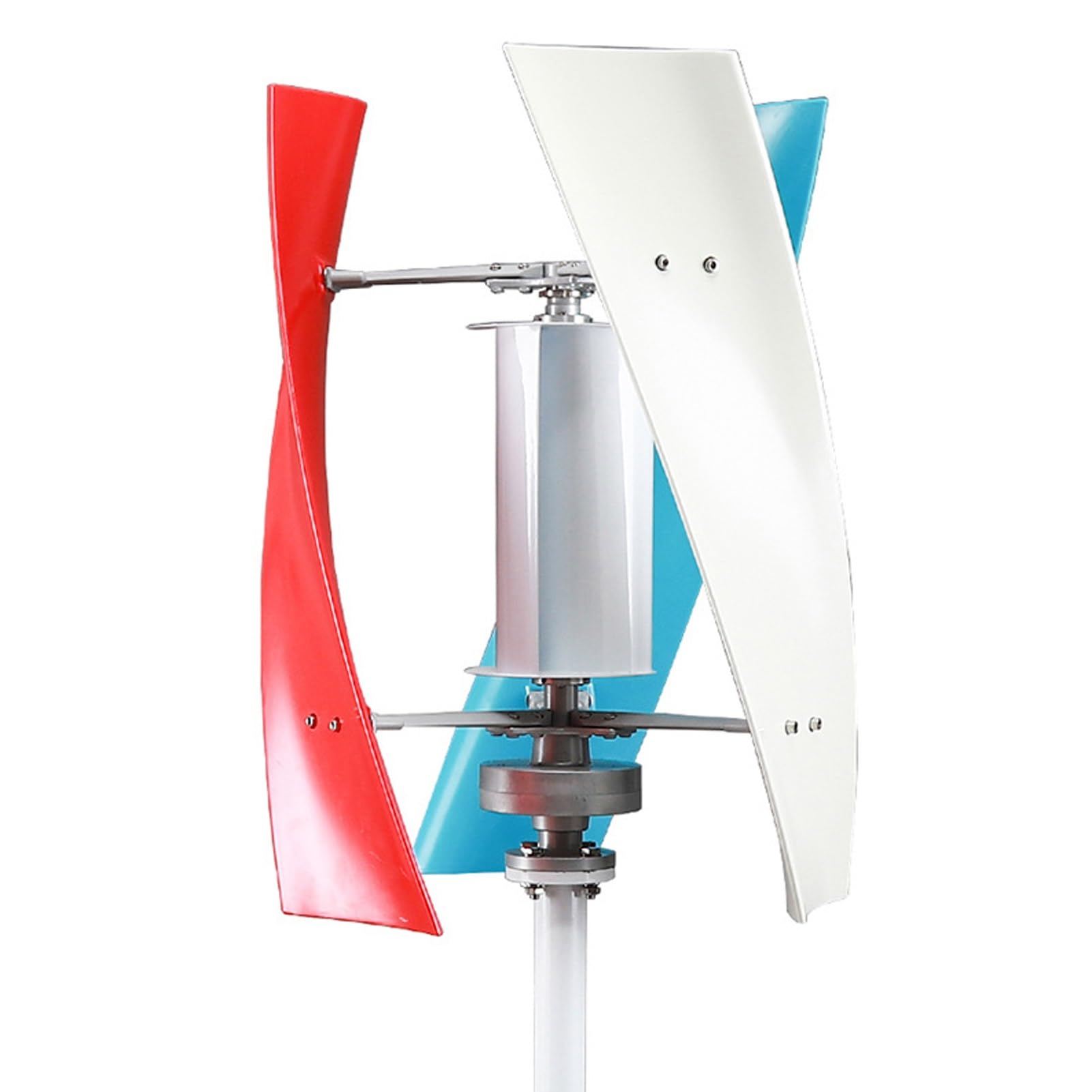2000W Silent Veal Axis Windkraftanlage Generator Kit mit Controller & Anemometer für Zuhause, Wohnmobil, Marine - Niedrige Geschwindigkeit, rote 24V Windkraftlösung