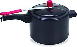 Panela De Pressão 4, 5 L Preta Dona Chefa Preta Pequeno