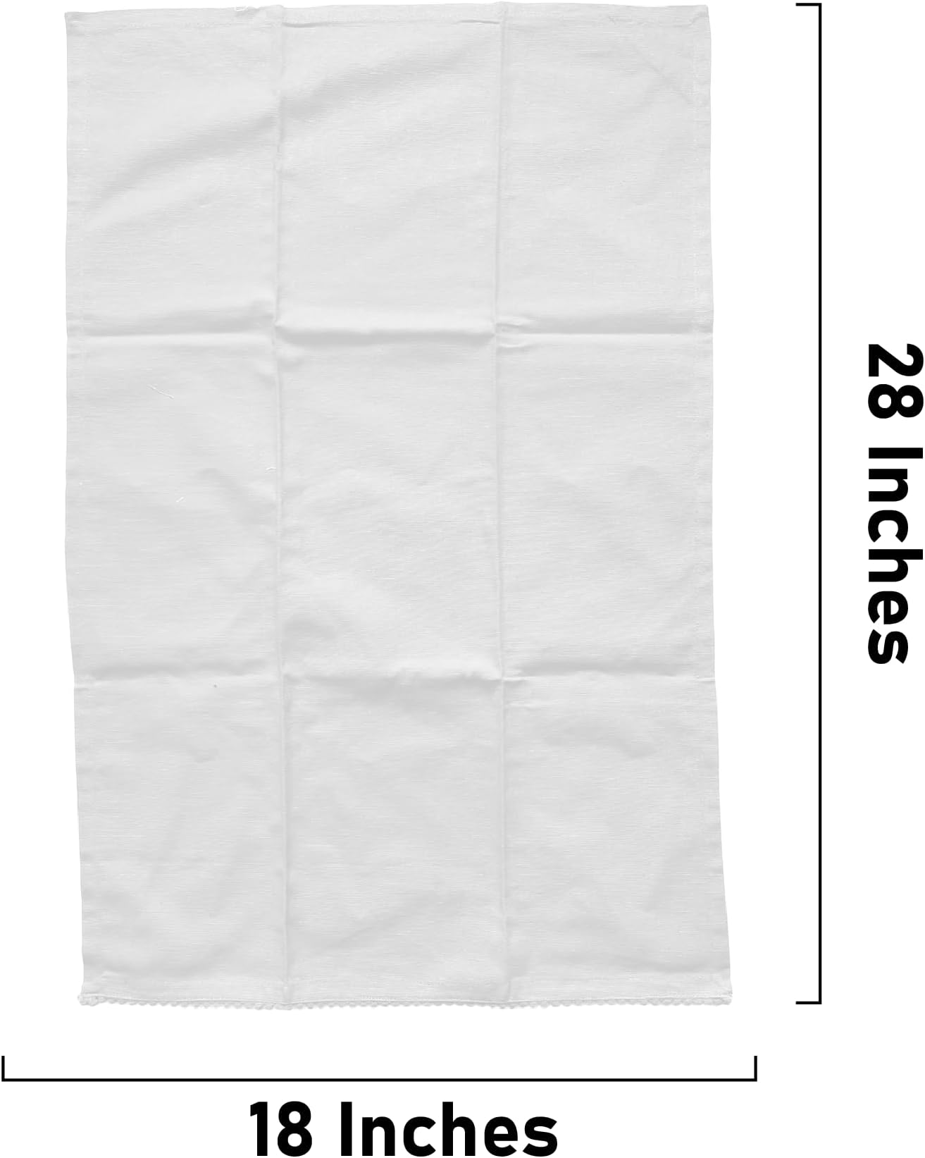 TARAN LIVING Kitchen Towels Dish Towels for Kitchen-Tea Towels for Kitchen-Bar Towels for Kitchen-KitchenTowels and dishcloths-Solid 18"x28" Pack of 6-White