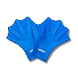 Sporti Swimming Aquatic Gloves, Silicone Training Gear, Water Resistance Webbed Gloves for Swimming, Diving, Water Aerobics