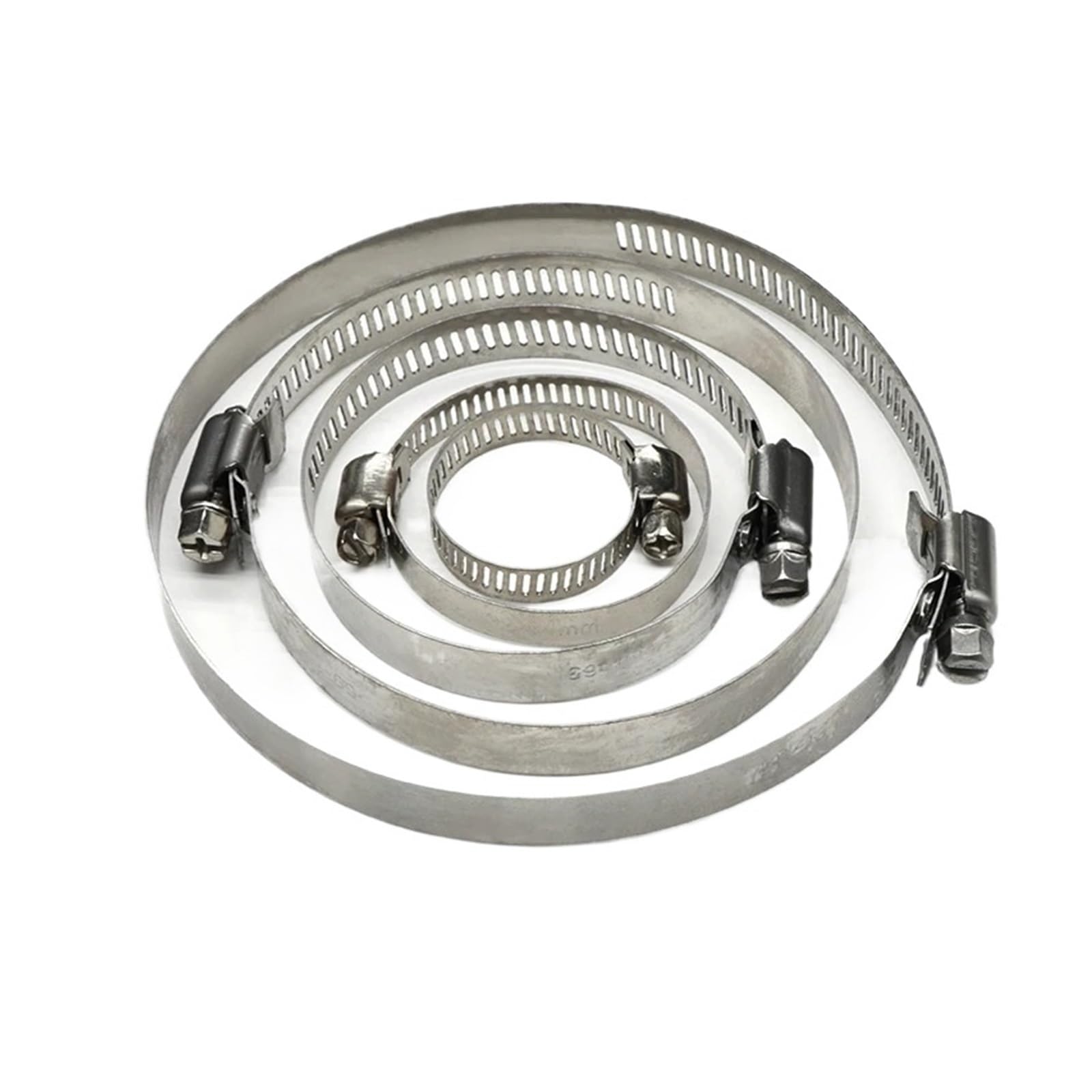 Klipsy do węża 5/10 szt. Zaciski do rur Klipsy do węży ze stali nierdzewnej średnica 8 mm ~ 120 mm klips stałe narzędzie (32-44 mm x 10 szt.)