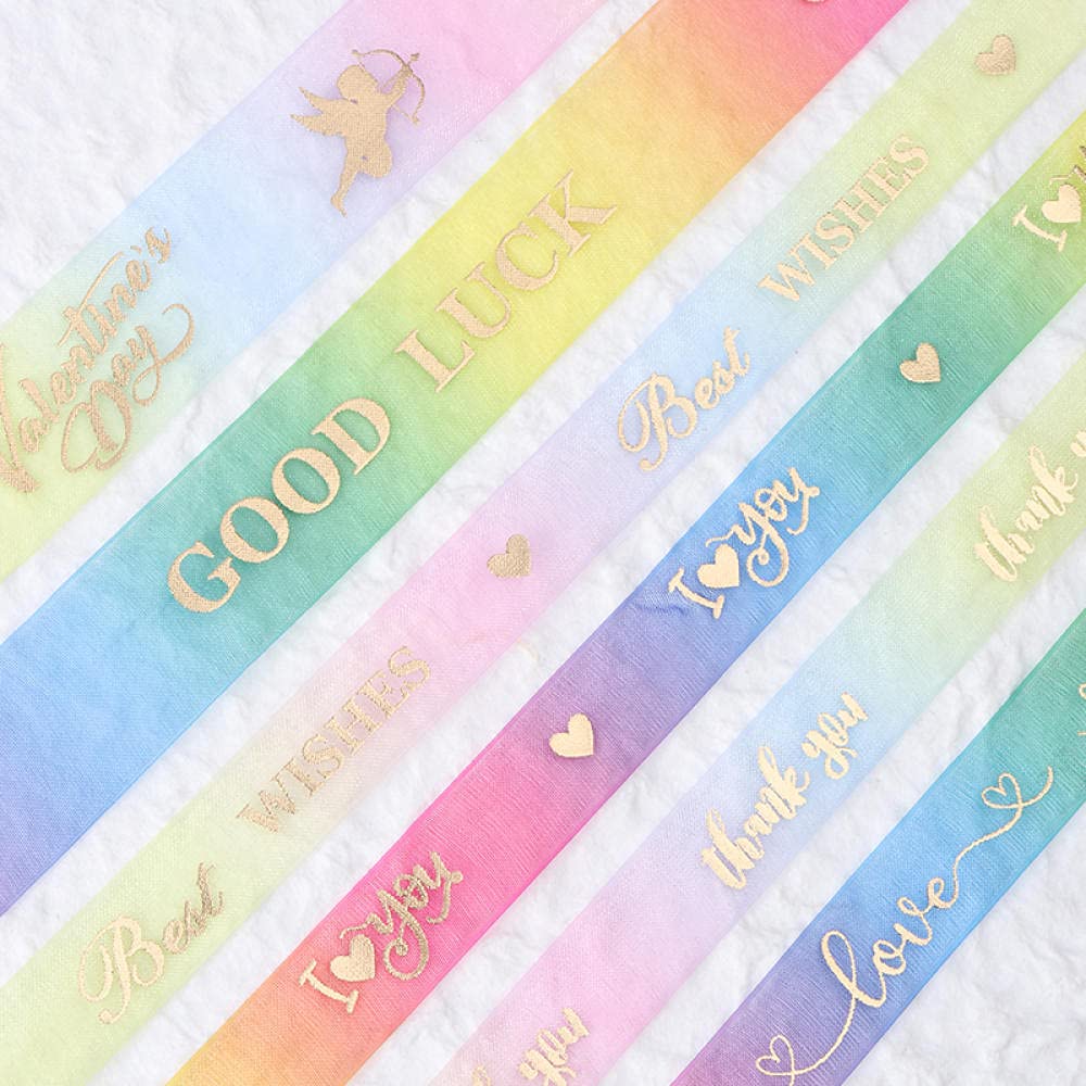 Ribbons For Gift Wrapping Ribbon For Fabric Satin Ribbons Wstążka Prezent Urodzinowy Pakowanie Pasek Dekoracyjny Handmade Diy Materiał Walentynki Wstążka Snowband Prezent Wstążka-Wszystkiego Najlepsze