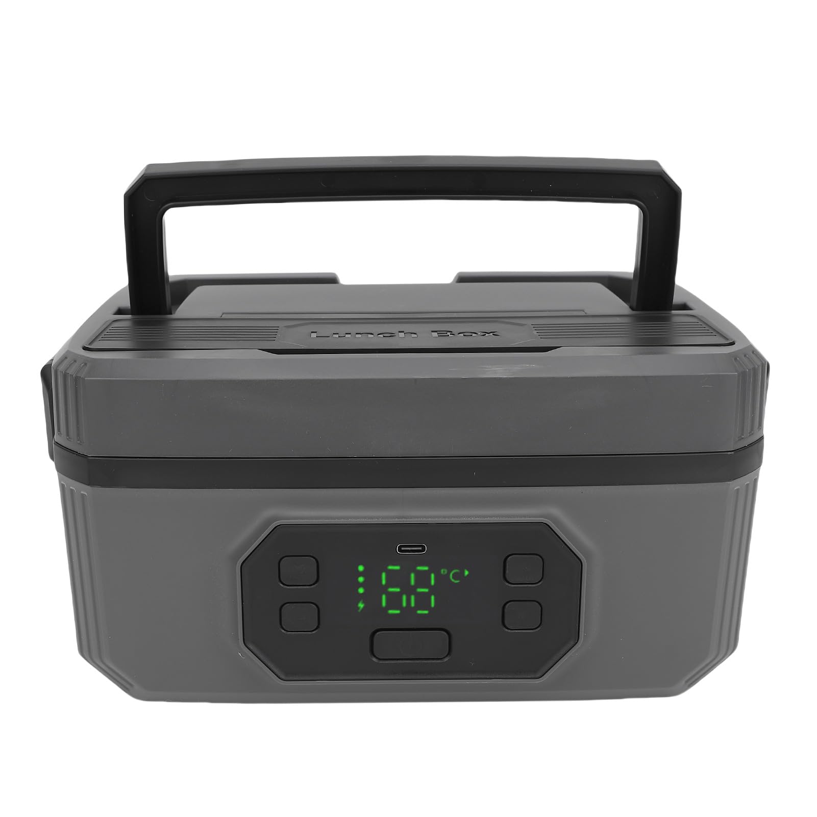 Tonysa eléctrica sin envío, portátil de acero inoxidable, gran capacidad, recargable por USB, calentador de alimentos para oficina, coche (1600 ml)