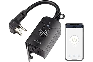 BN-LINK Smart Wi-Fi Plug Outlet: Remote Control Your Devices, Weatherproof for Outdoor Use