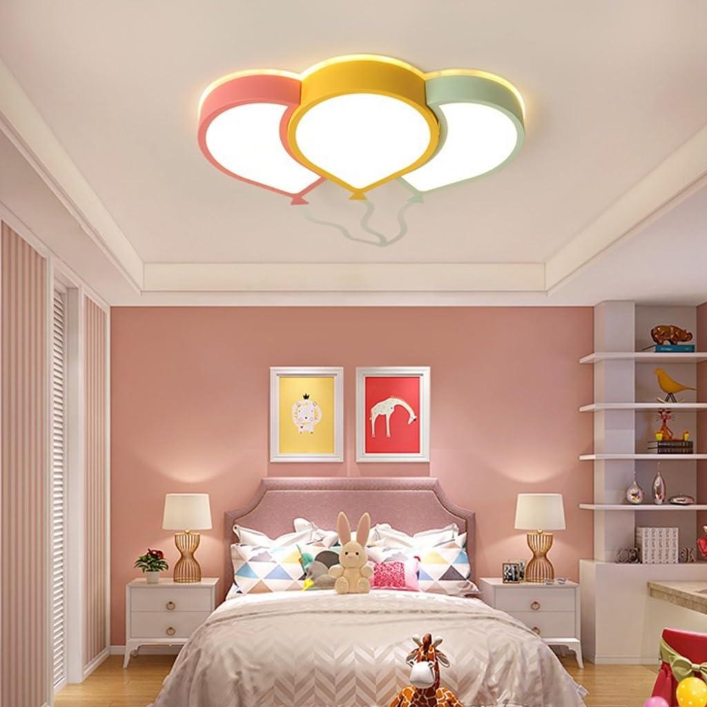 Lampara techo infantil Lámpara de globo Lampara LED habitacion techo 3000K-6000K Regulable con Control Remoto Luces Techo infantil Lamparas Dormitorio Estar Pasillo y Salón ( Tamaño : Type1:60*40cm )
