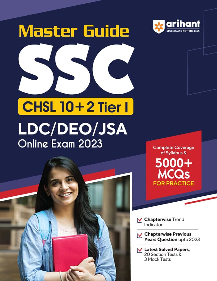 Arihant SSC CHSL (10+2) LDC/DEO/JSA Combined Higher Secondary Level Tier 1 Master Guide 2023 Paperback – 18 April 2023