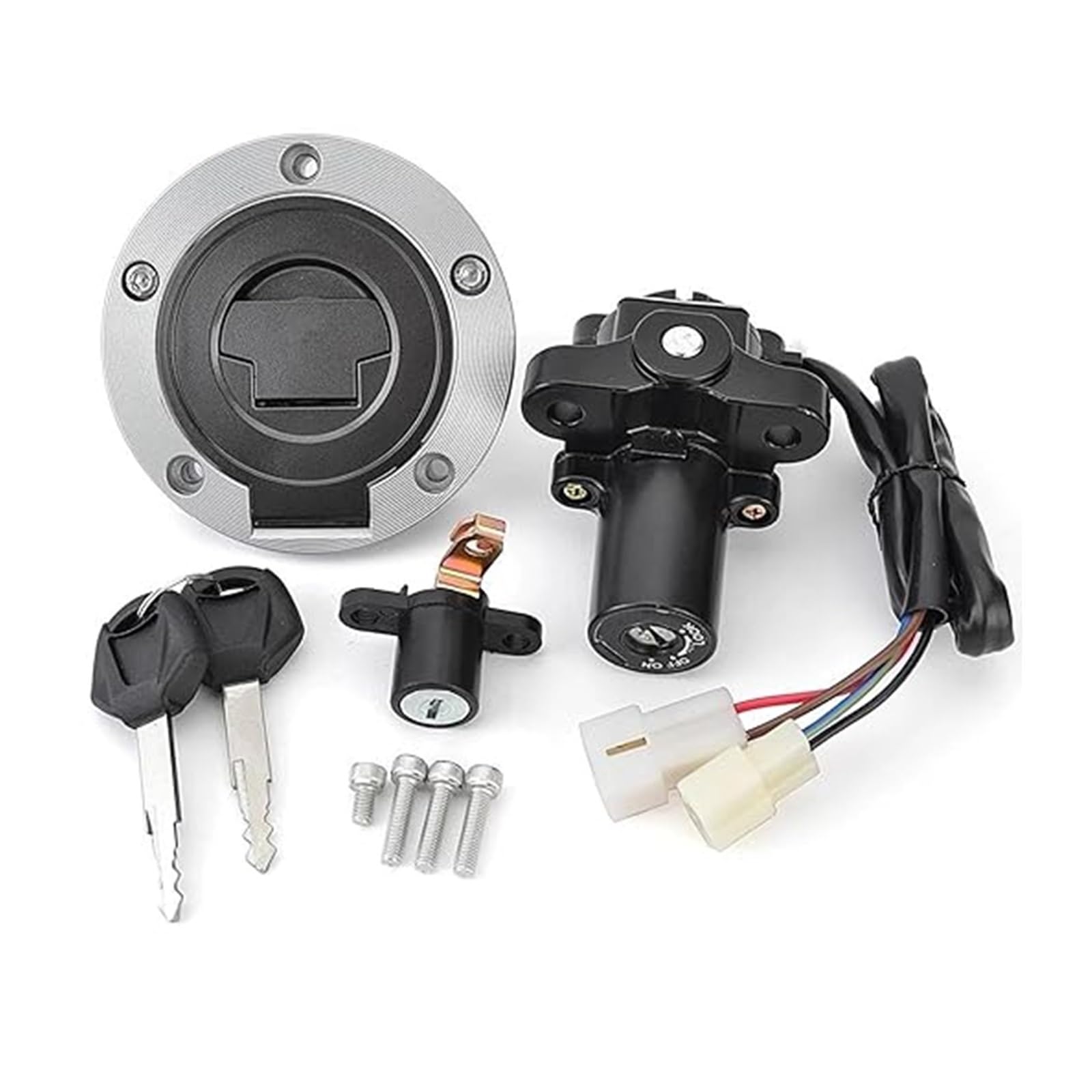 Cerradura De Encendido para Yamaha para Midnight Star para XVS1300A 2007-2011/2014/2016 Interruptor Arranque Gasolina Encendido Motocicleta Juego Llaves Accesorios