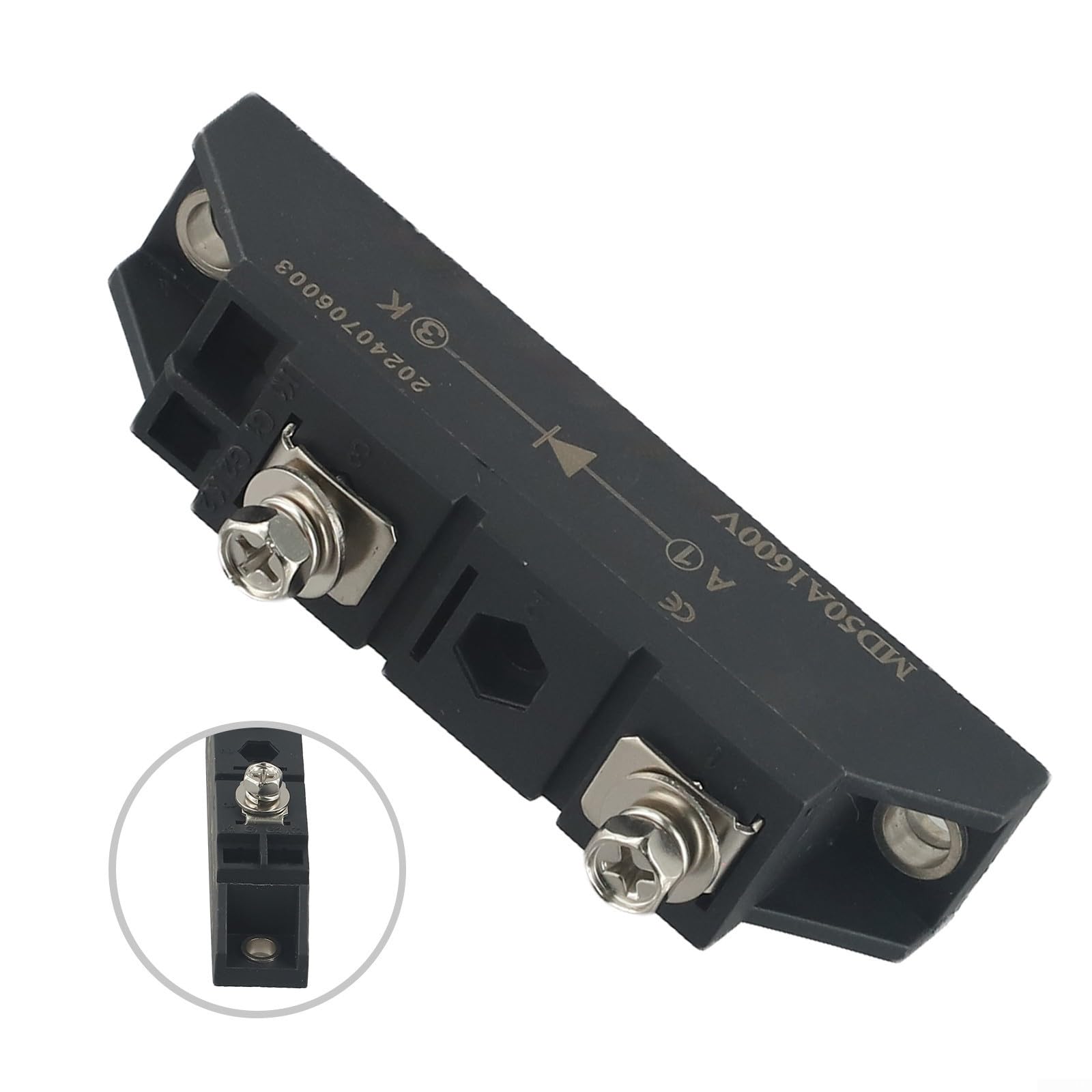 Oniissy Module de diode de charge anti-inverse, redresseur photovoltaïque anti-inverse, diode de charge anti-retour MD50A/MD100A/MD200A1600V Module de diode anti-retour (MD50A)