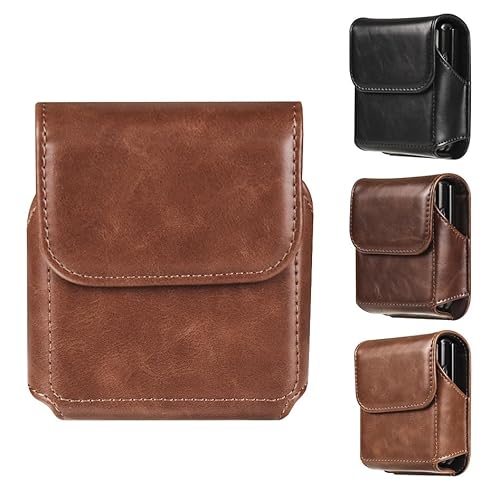 CaseGuiderX}z|[` Y gѓdb|[` Galaxy Z Flip4/3pP[X xgʂ^Cv OPPO Find FlipɂΉ ܂݌gуP[X EGXg|[` xg[v z_[ (uE)