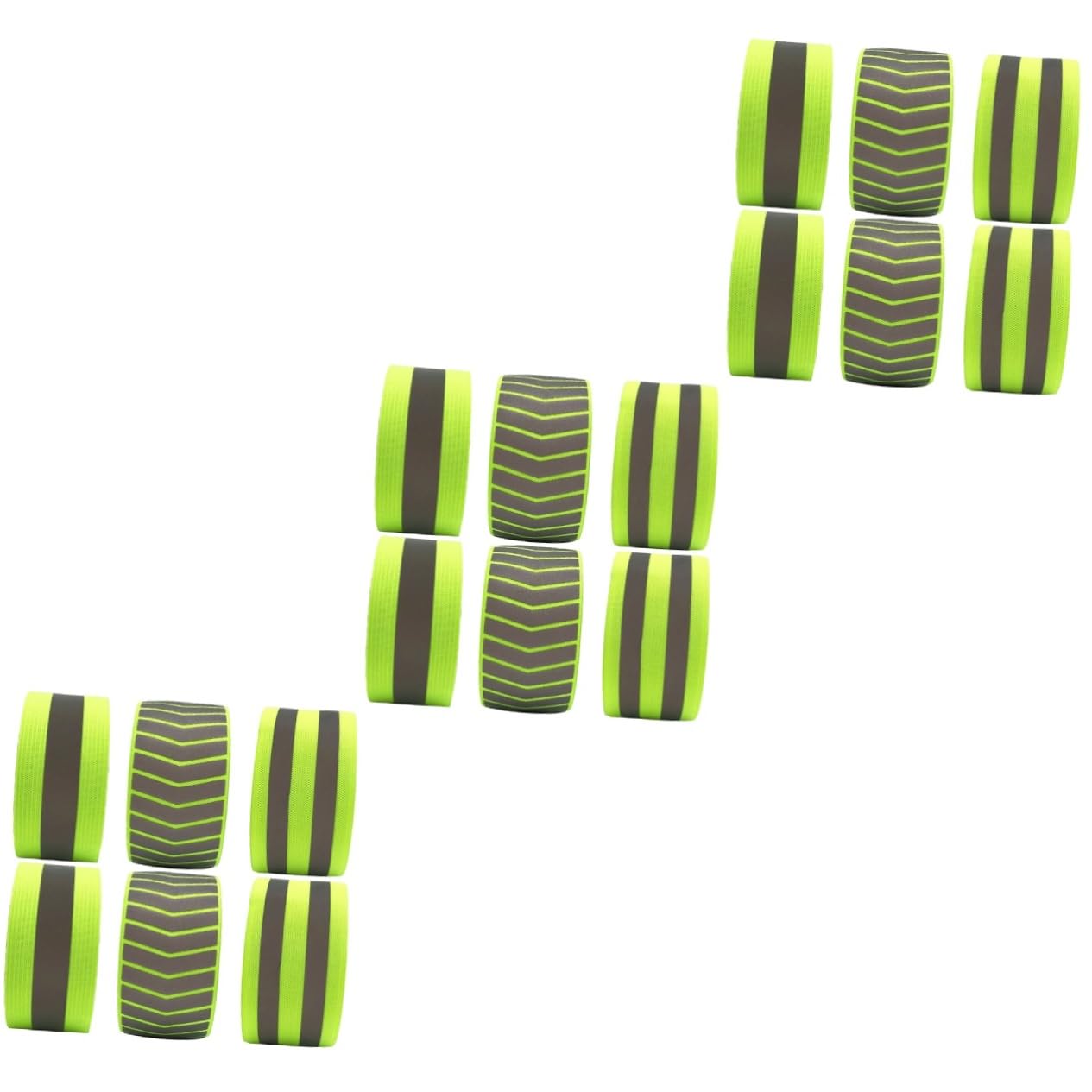 Toyvian Brazalete Reflectante Brazaletes Noche Cinturón De Correr Pulsera Hombres Deporte Fluorescente Banda De Seguridad Visibilidad Bandas Green