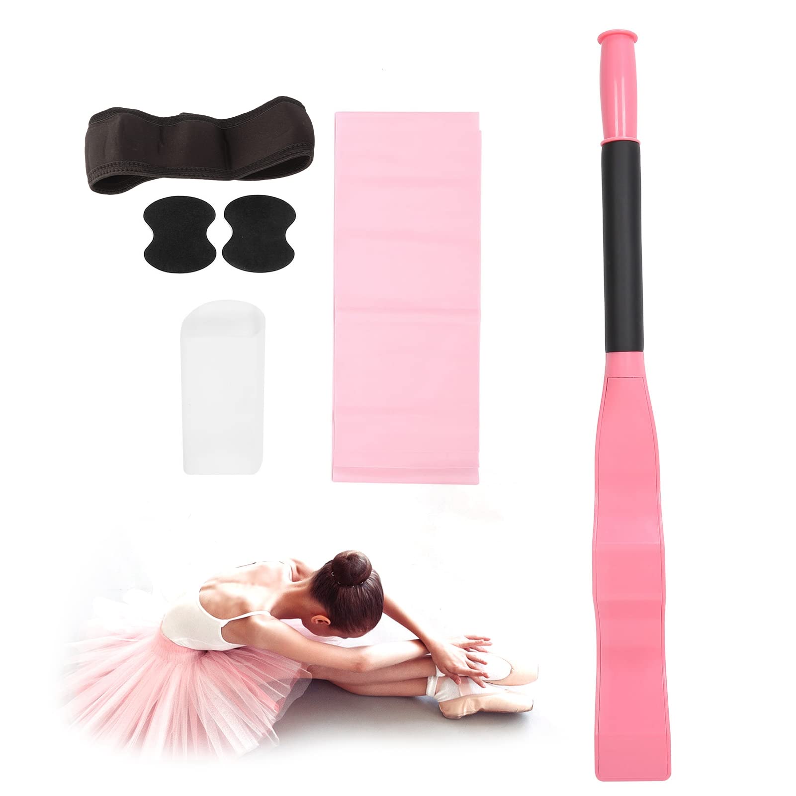 Bewinner Conjunto de Bandas Elásticas para Pies de Ballet Profesional para Bailarines - Camilla para Pies Portátil con Bolsa para Entrenamiento de Flexibilidad de Yoga, Latín, Empeine y Tobillo