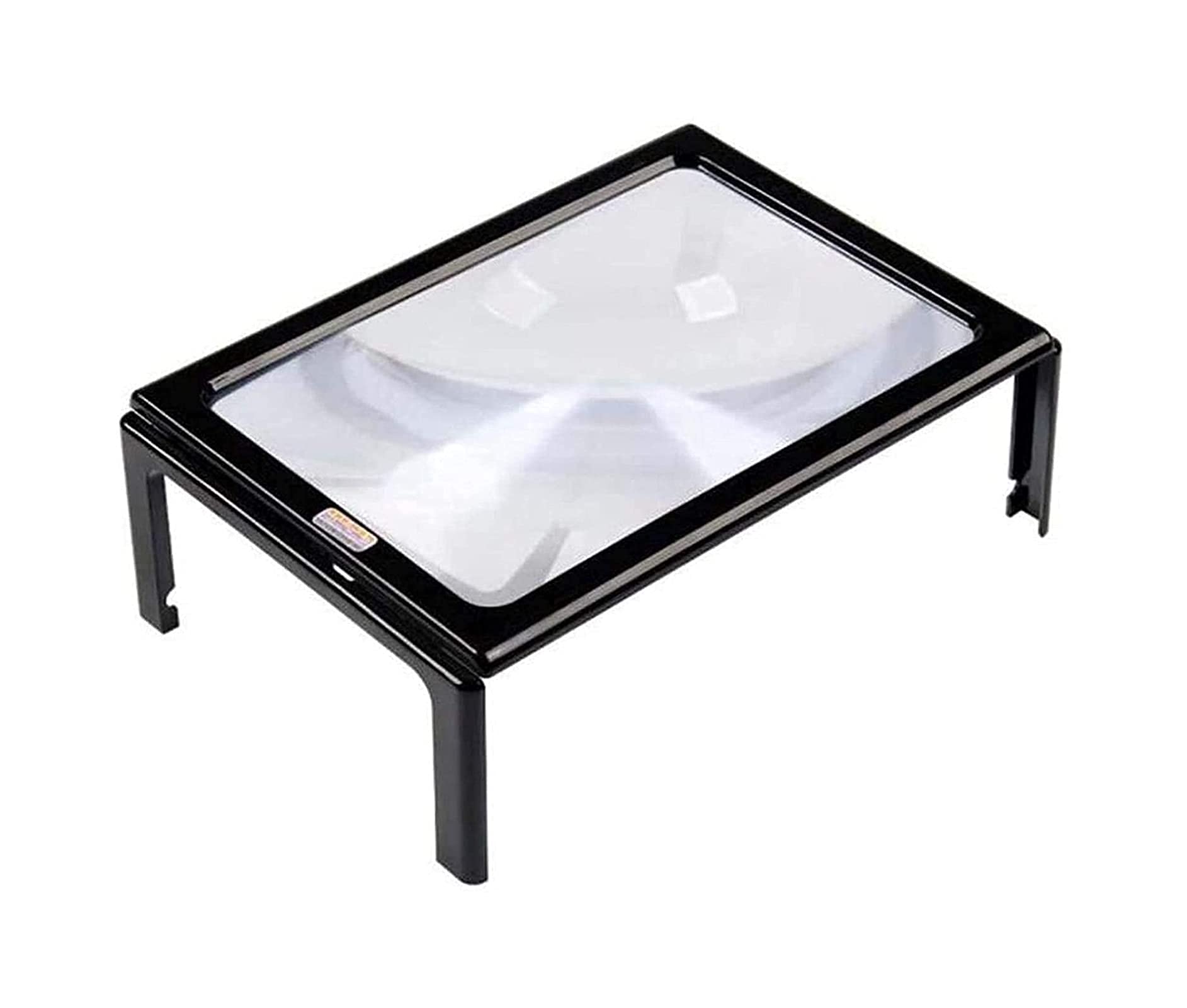 SaryEdge Magnifying glass Table Desktop Magnifying Glass,Lightweight Magnifying Glass, LED Hands Free Illuminated Magnifier with 4 Light 3X Foldable Magnifier Lamp Magnifier,