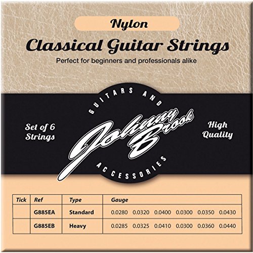 Johnny Brook Set Of 6 Nylon Classical Guitar Strings (Standard Gauge)