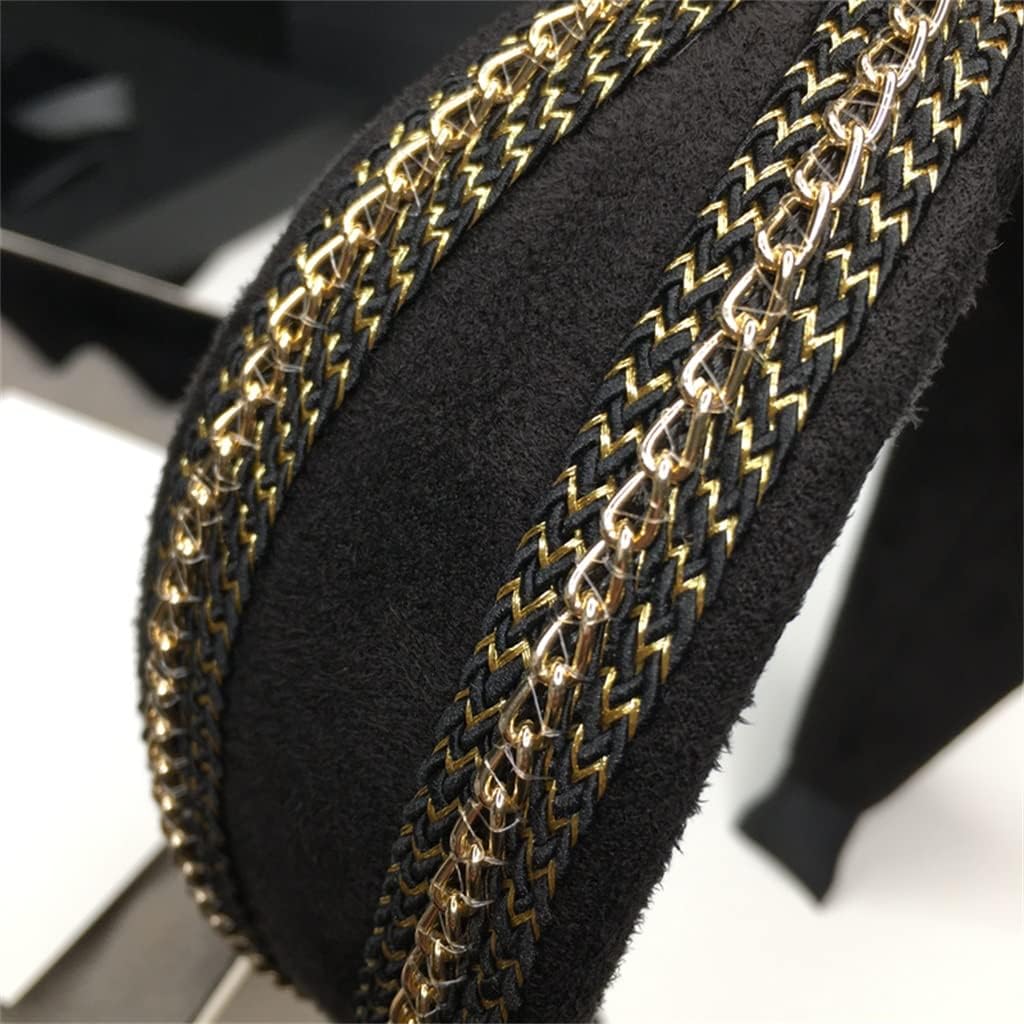 Hair Hoop Chain Head Hoop Wide-Brimmed Hair Cave Fashion Temperament Hair Bundle Hairpin (Color : D, Size : 1)