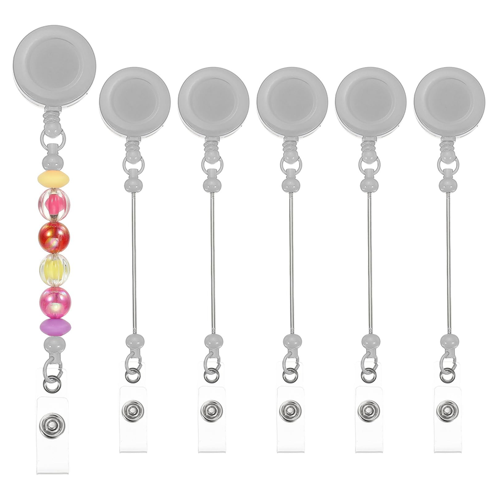PATIKIL Beadable Badge Reels
