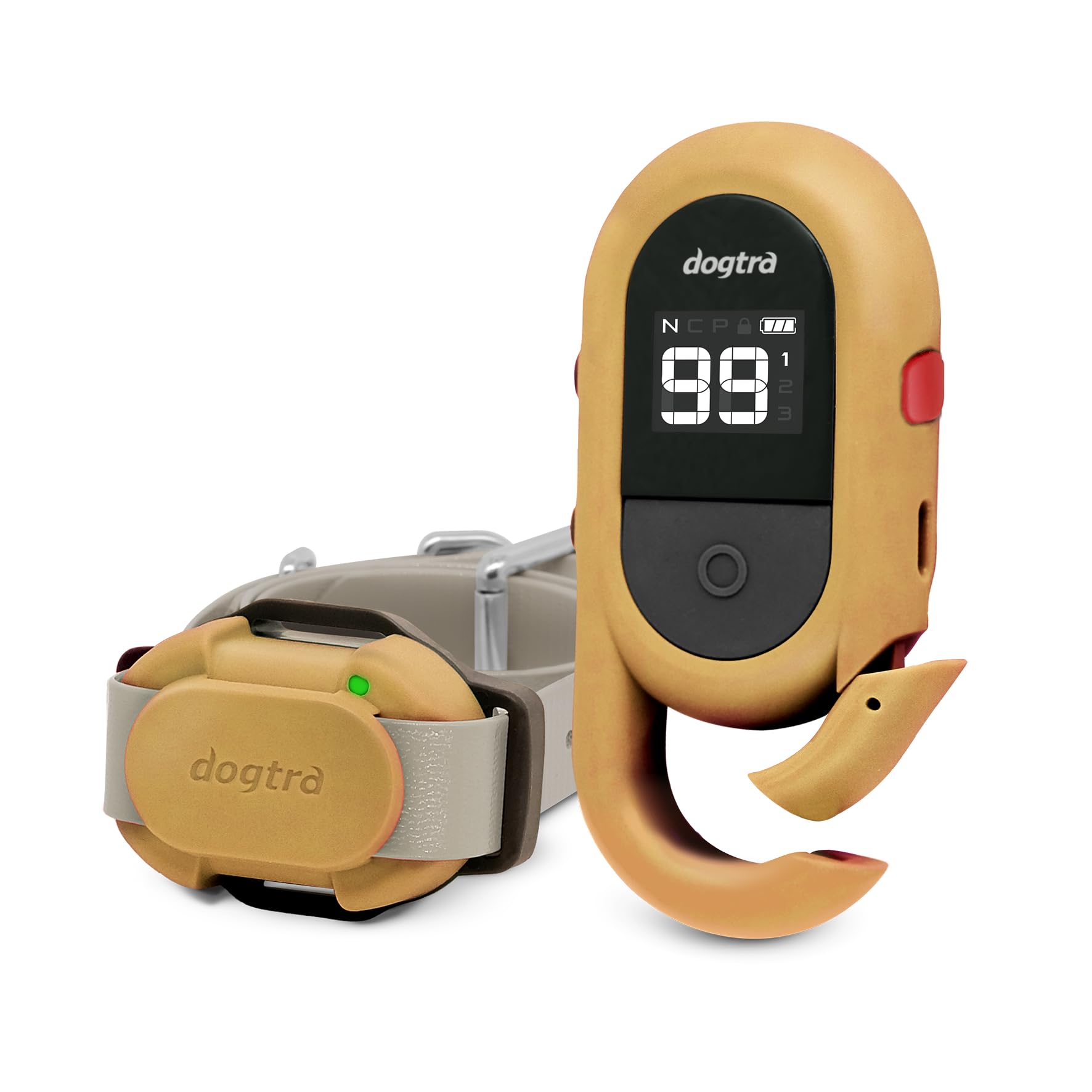 Dogtra CUE Gen 2 Tan – Customizable E-Collar for Dogs Training Collar with Remote – Easy, Safe, Beginner-Friendly Design – 99 Levels, Vibration, Boost