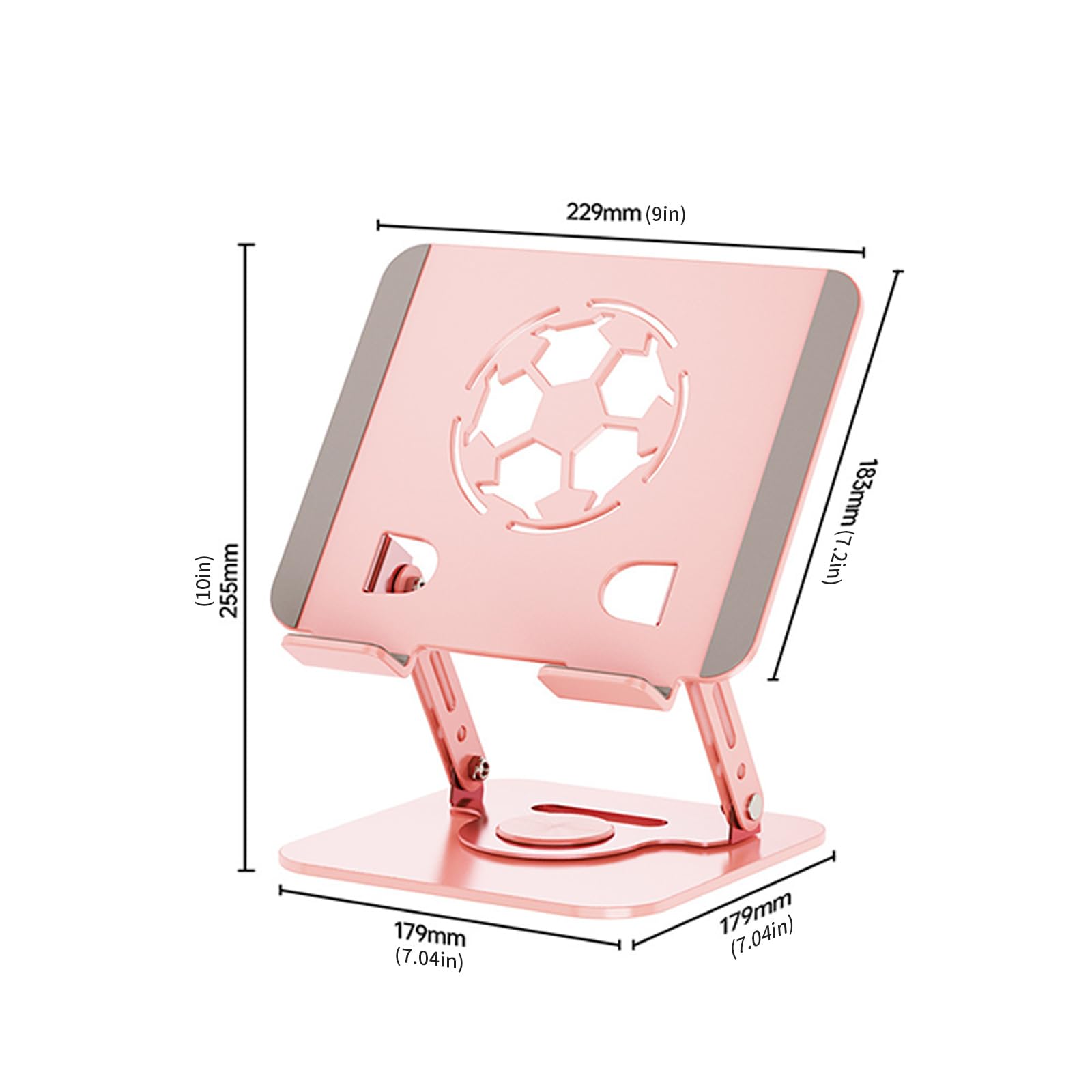 Supporto per Tablet da scrivania Supporto per Tablet Pieghevole in Metallo Supporto Portatile Supporto per Raffreddamento Accessori per Computer Raffreddamento in Metallo Pieghevole