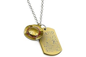 Hot Japan Anime One Piece Luffy Skeleton Pendant Necklace The Straw Hat...