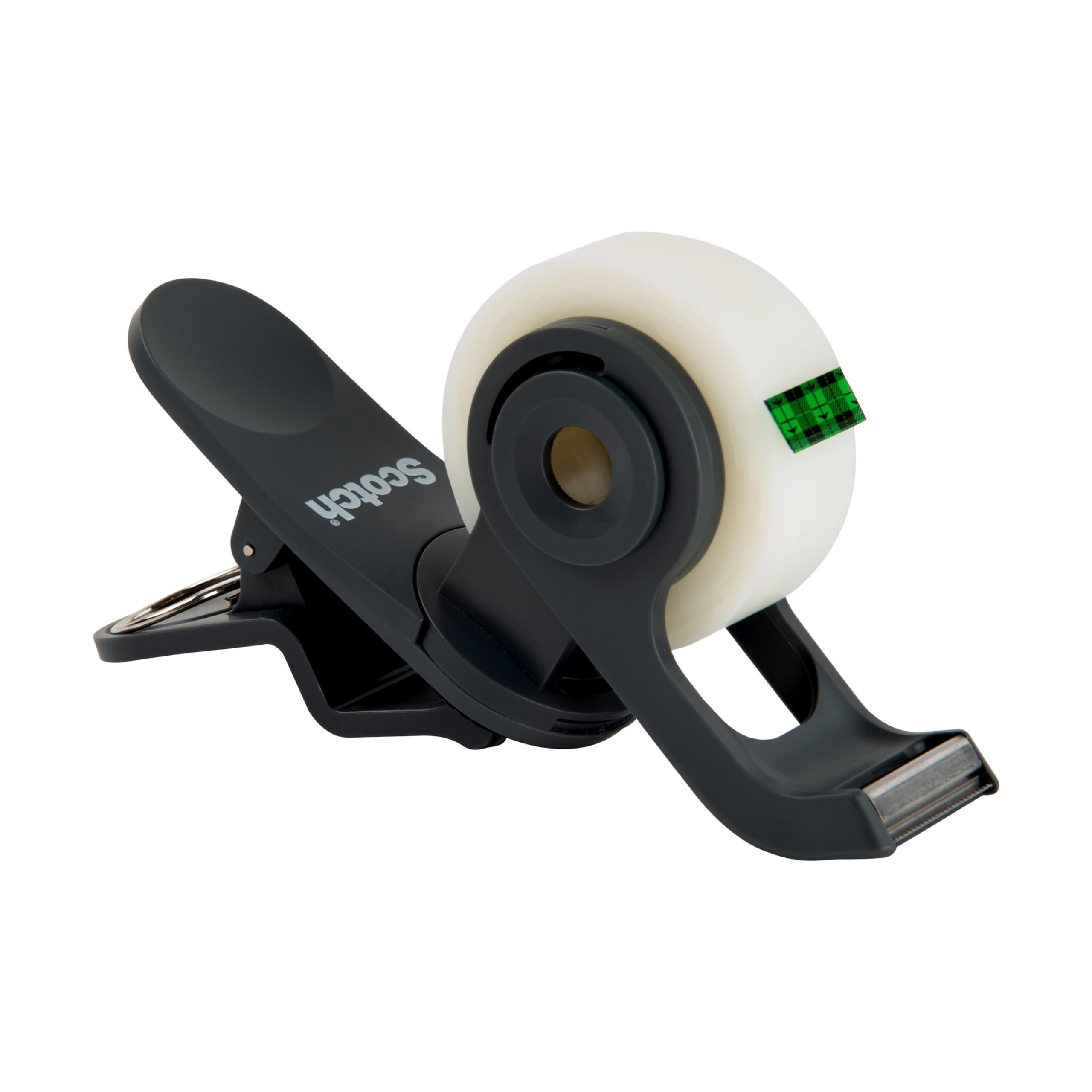 Scotch Dispensador de cinta Clip & Twist, clips a escritorios, mesas, gris carbón fácil, paquete de 3