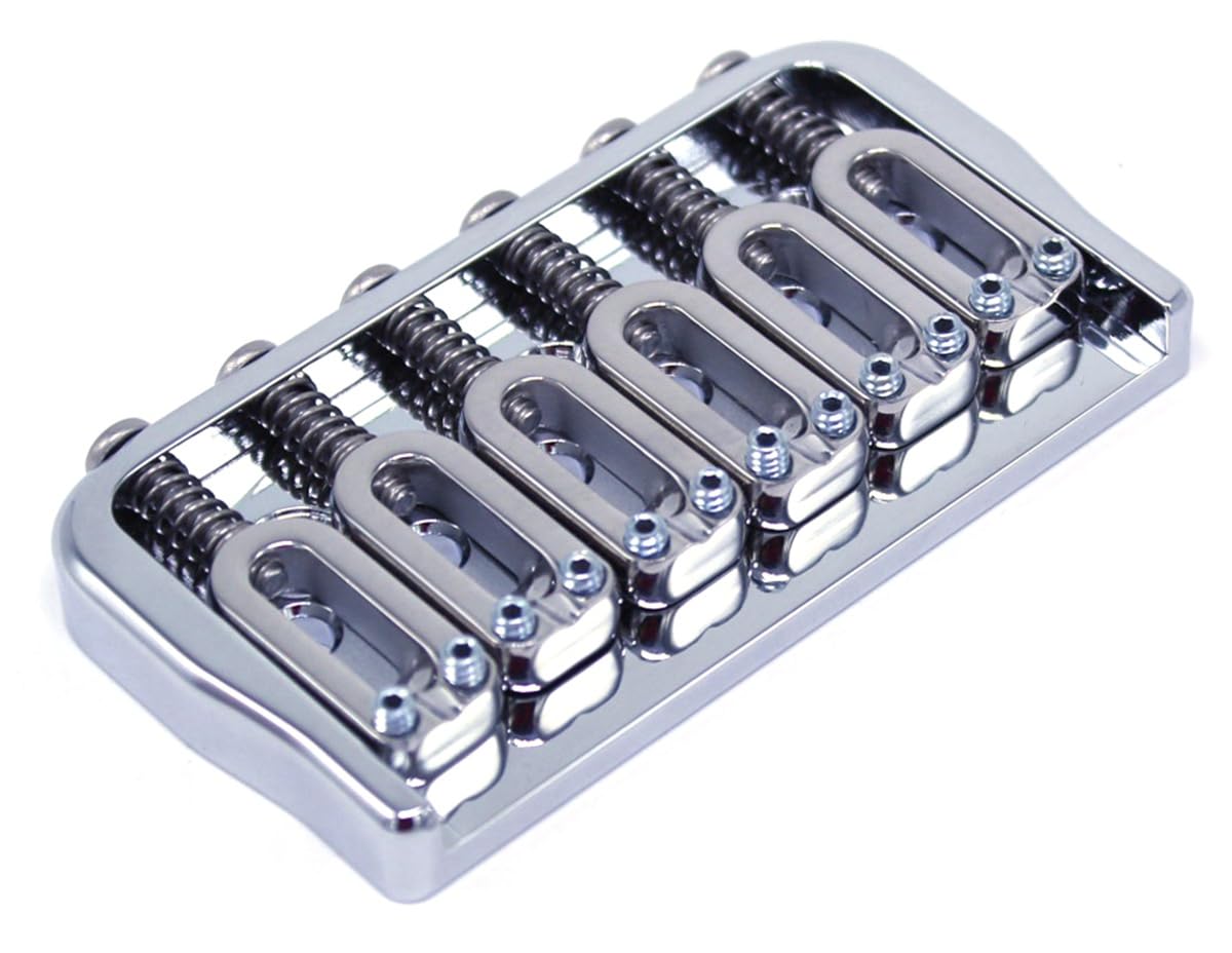 Amazon.com: Hipshot 6-String US Fixed Guitar Bridge .125 Chrome