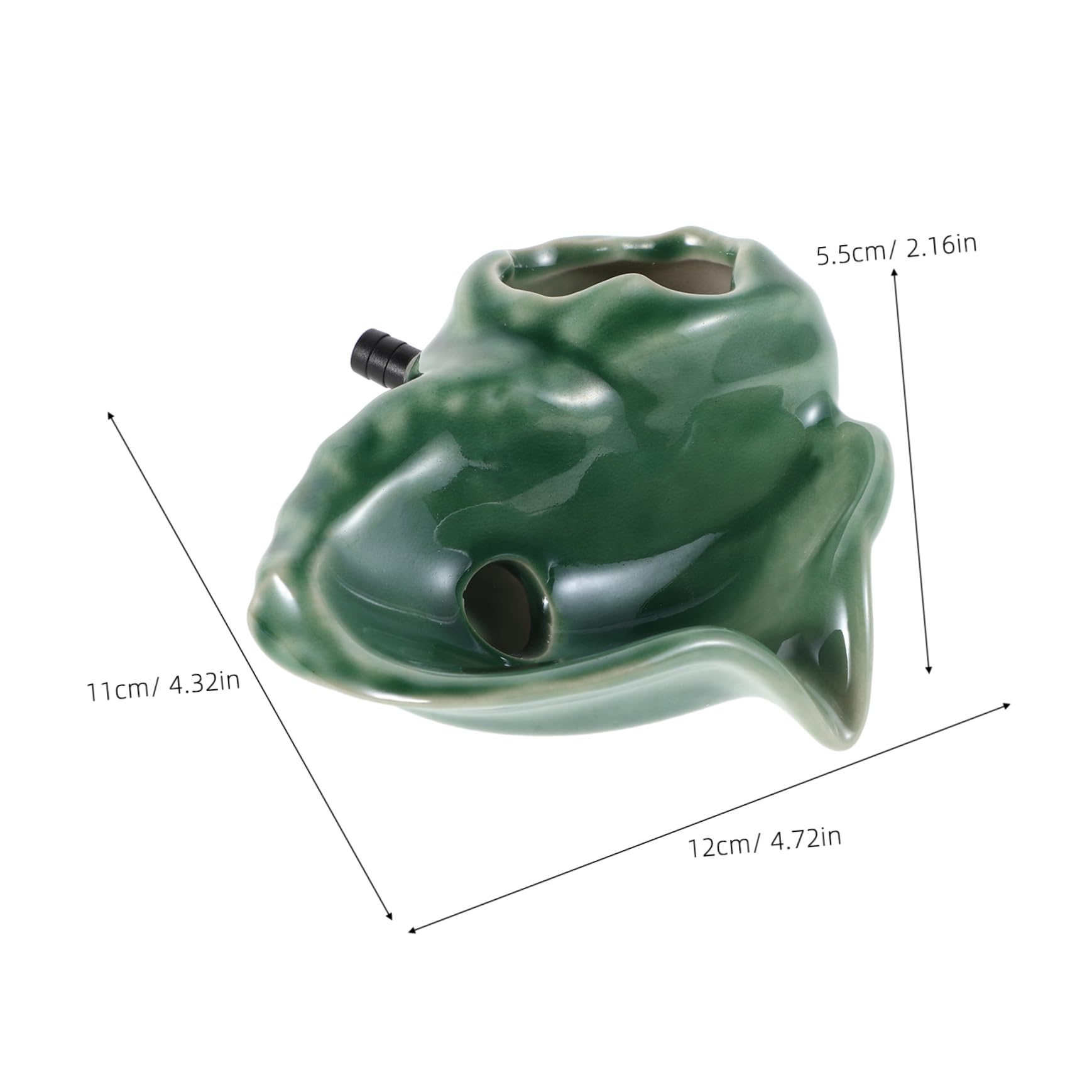 Garneck Outdoor Ceramic Pot Fountain Elegant Water Feature Decoration for Garden Patio Handmade Artistic Tabletop Waterfall for Aesthetic Home Decor