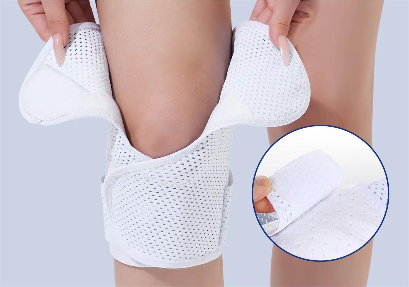 Sport-Knieschoner 1Pc Knieorthese mit seitlichen Stabilisatoren, atmungsaktiv, verstellbar, Lauftraining FüR Sportarten(S)