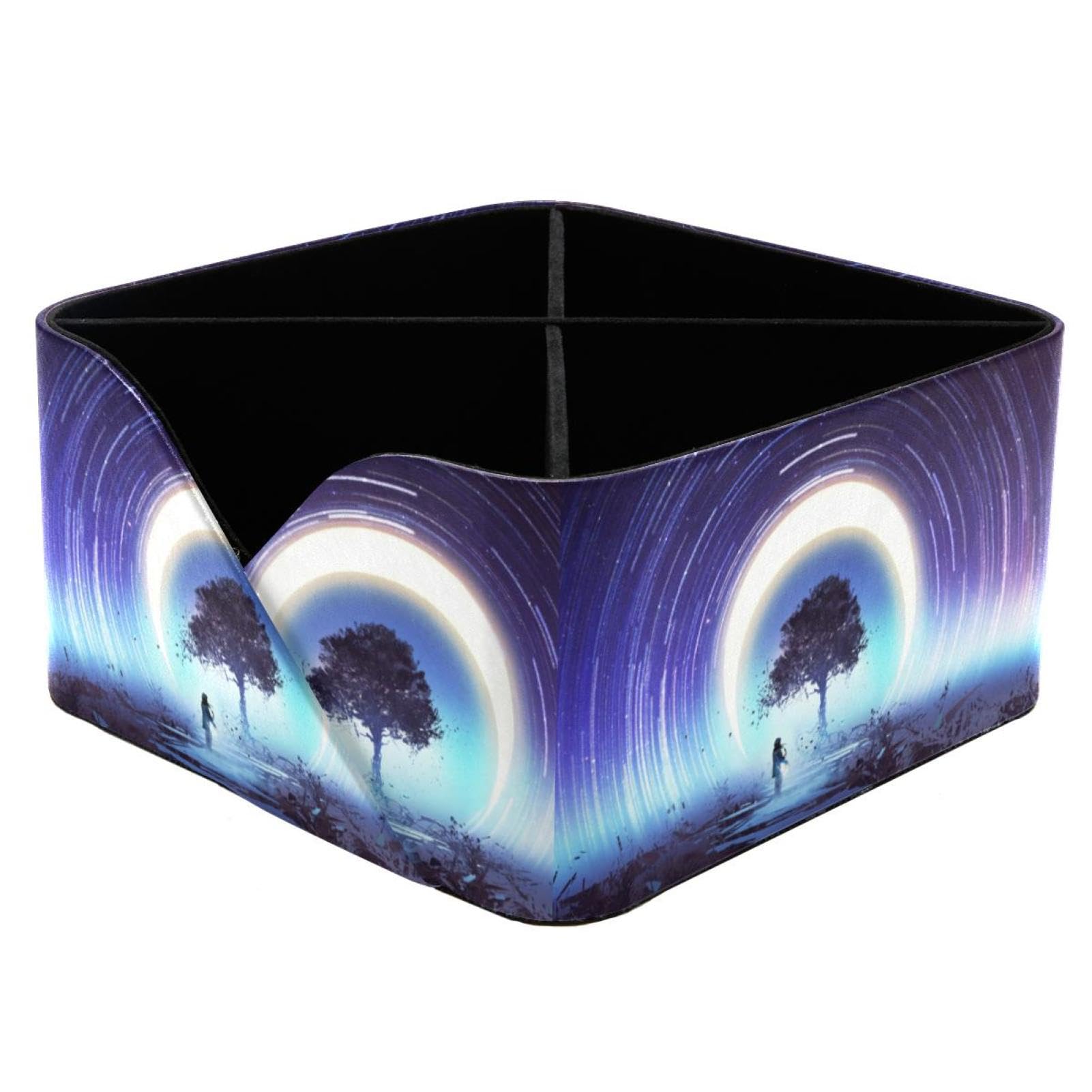 Porte-crayons magique avec 4 compartiments de rangement pour fournitures