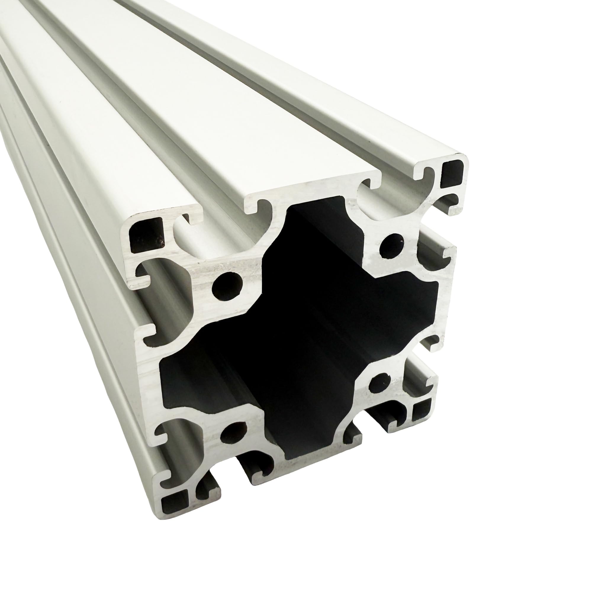 Aluprofil 80x80 mm | Nut 8 | Länge: 1000 mm = 100 cm | eloxiert | Aluminium Profil | Nutenprofil | Aluprofil | Alu Profil | Leicht | Montagesystem
