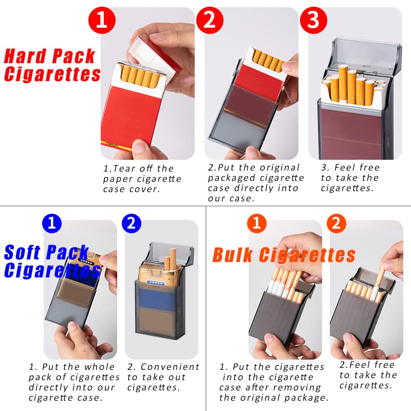 how to use a cigarette case Amazon.com: Portable Cigarette Case/Box 20 Capacity 85mm Regular Cigarettes  Pocket Holder (Black) : Health & Household