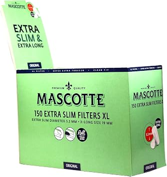 MASCOT EXTRA SLIM FILTERS 150 PER BAG X 20 BAGS