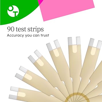OneTouch Verio Test Strips - 90 Count - Diabetic Test Strips for Blood Glucose Meter & Daily Blood Sugar Levels - 30 Count/Pack (3 Pack)