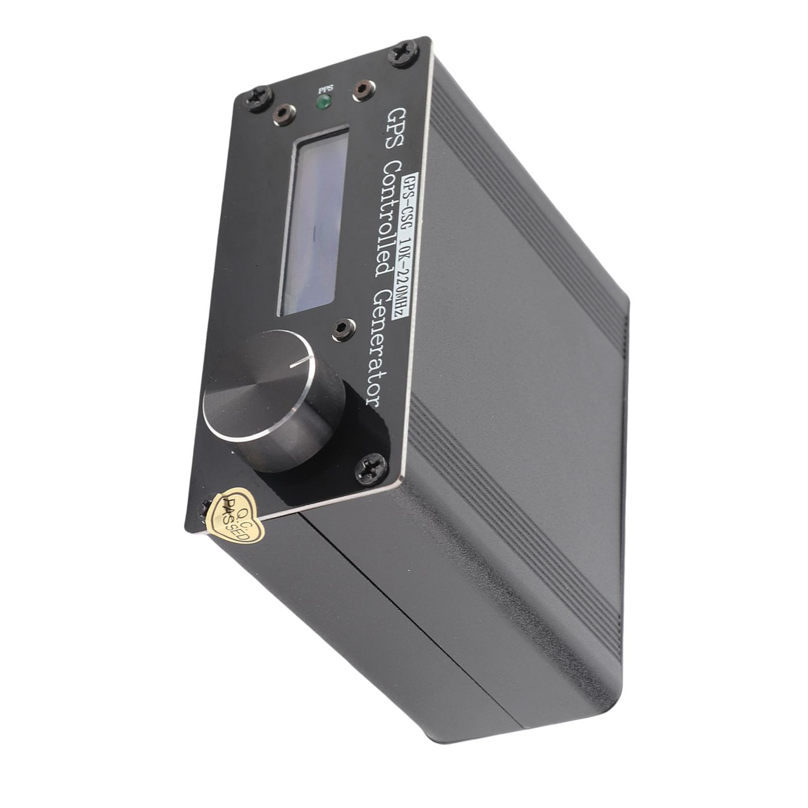 Jiawu Generador de Frecuencia, Precisión de 0,1 Hz Generador de Frecuencia Variable de 10 KHz a 220 MHz, VFO con Batería Incorporada de 1000 MAh Cable USB Antena GPS para Pruebas de Campo de
