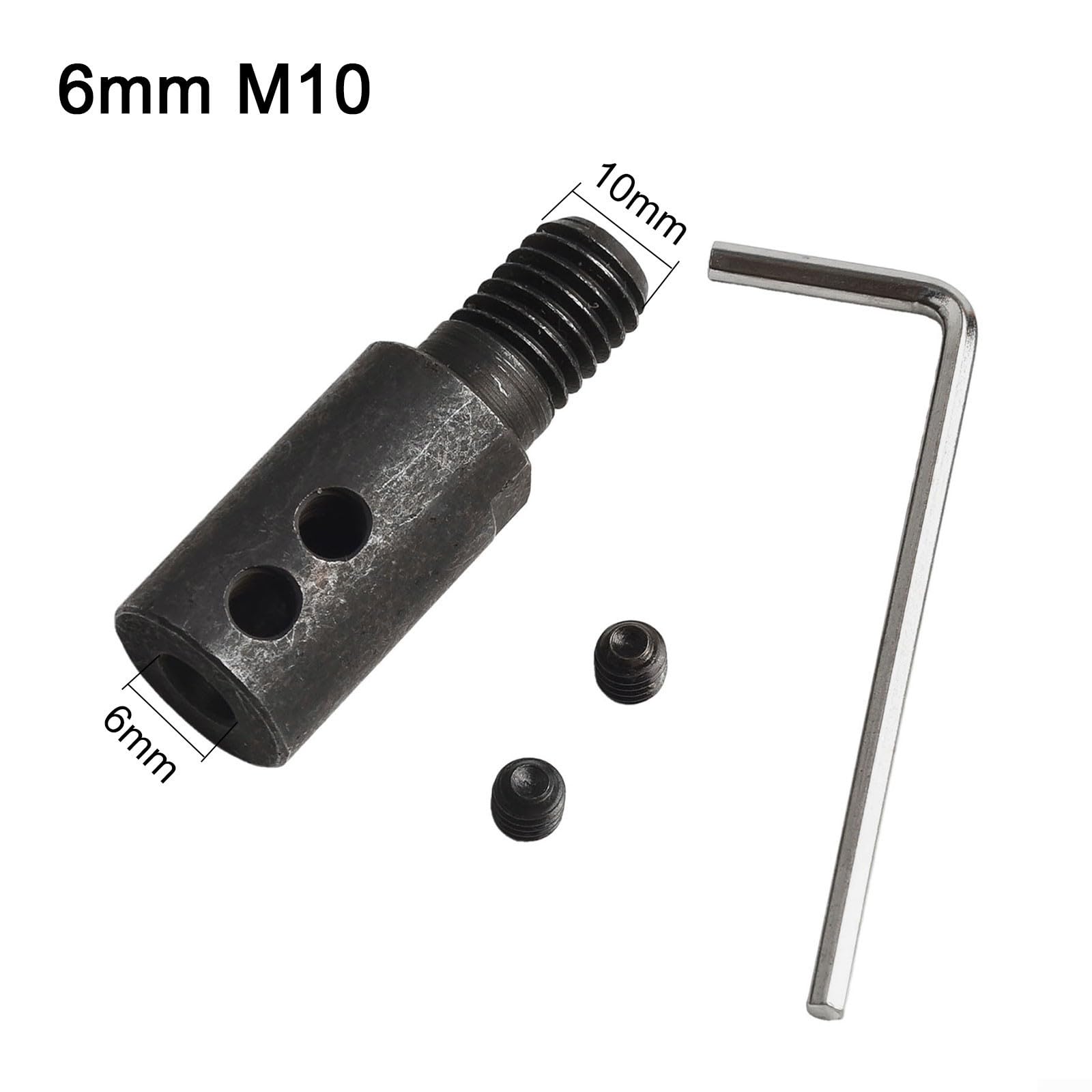 Adaptateur d'arbre de couplage M10 514 mm pour lame de scie, douille d'accouplement d'arbre moteur 6 mm