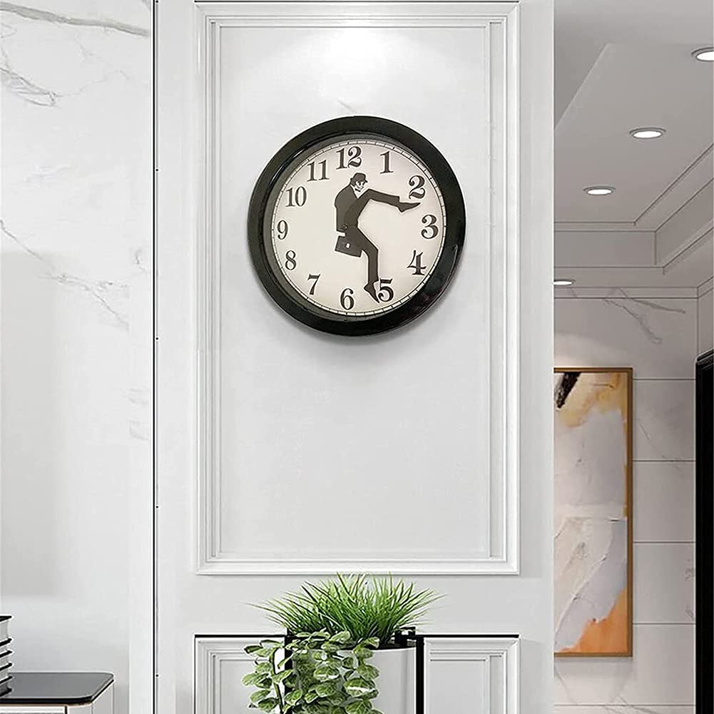 Amazon.co.jp: イギリスのコメディは愚かなウォークの壁掛け時計