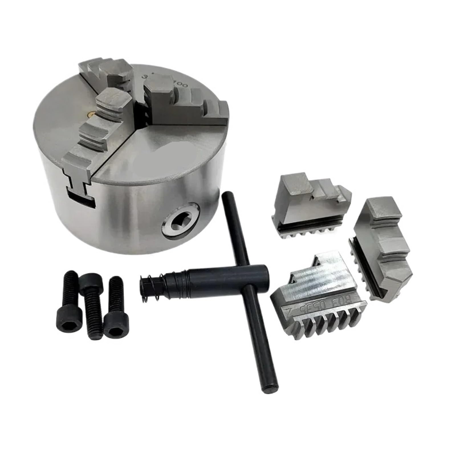 Iklaaqetbxps One Color Lathe Chuck, K11-100 3 Jaw Self Centering