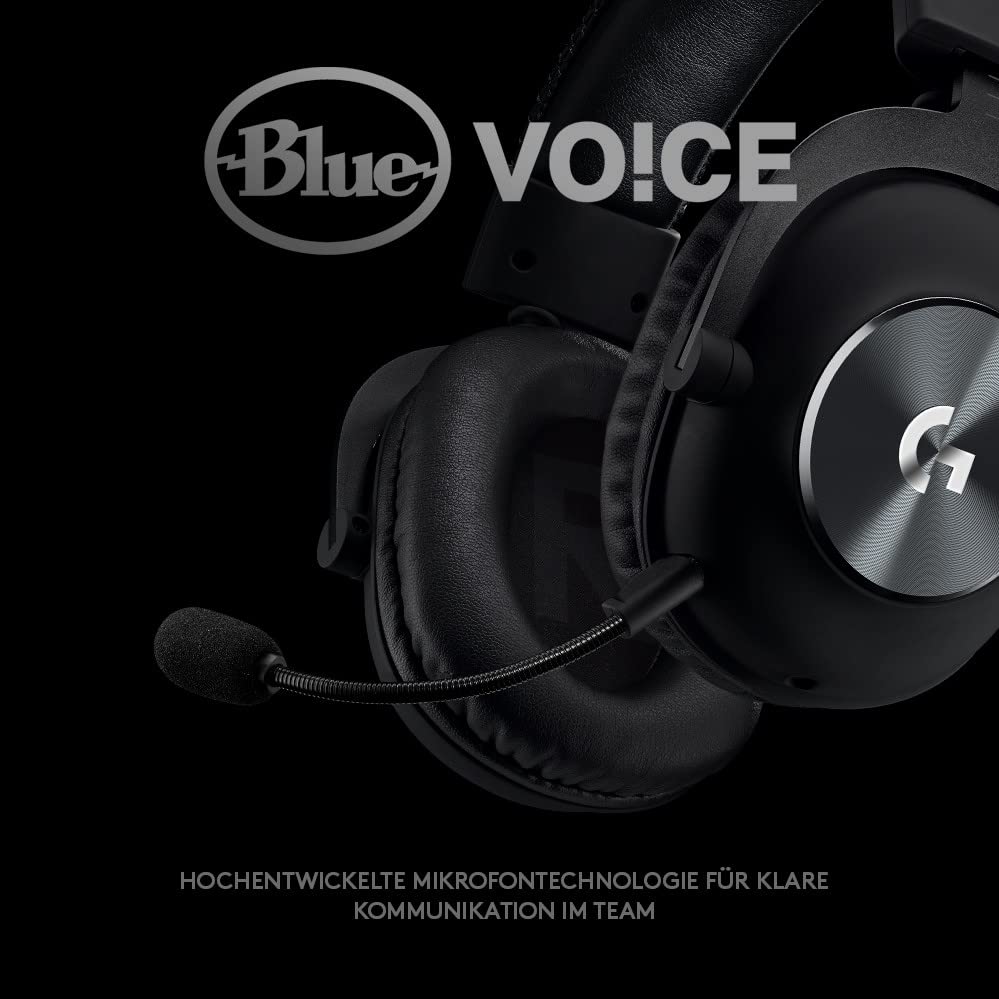 ایگرد | قیمت و خرید Logitech G PRO X Gaming-Headset, Over-Ear Kopfhörer mit  Blue VO!CE Mikrofon, DTS Headphone:X 7.1, PRO-G 50mm Lautsprechern, 7.1  Surround Sound für Esport Gaming, PC/PS/Xbox/Nintendo Switch - Schwarz