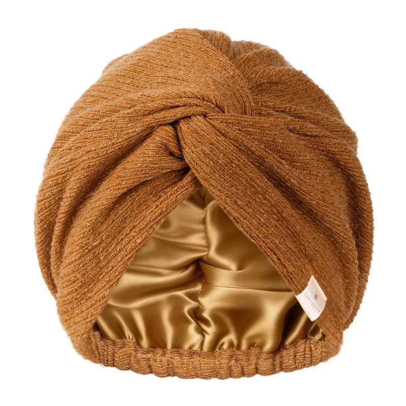 YANIBEST Butter-Satin Lined Beanie Turban