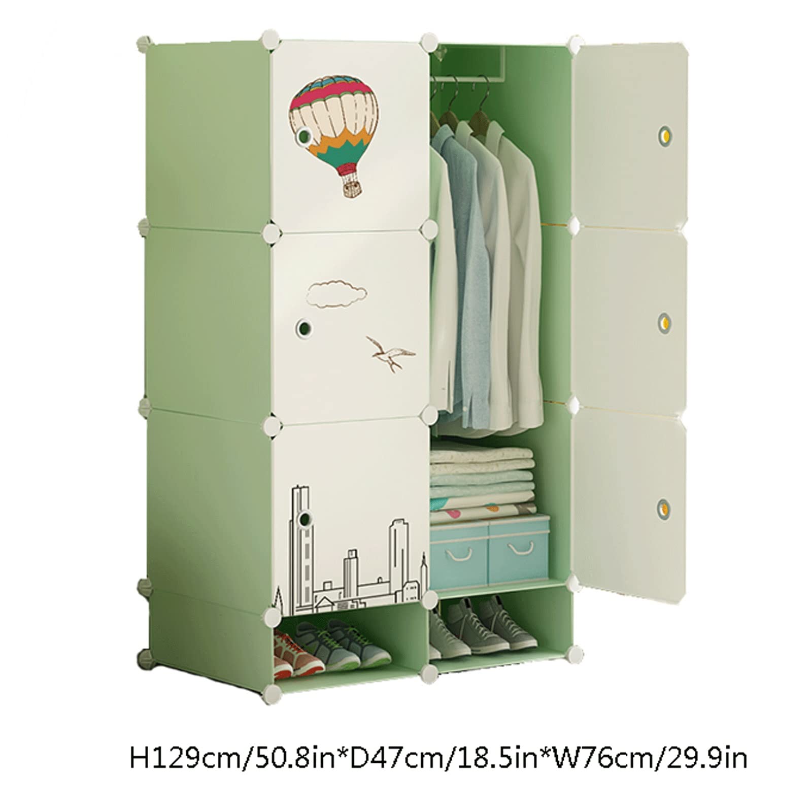 Guardaroba Pieghevole Armadio Portatile Armadio da Camera da Letto Cabinet Armadio Armadio Armadio Armadio cubo Armadio Armadio Armadio