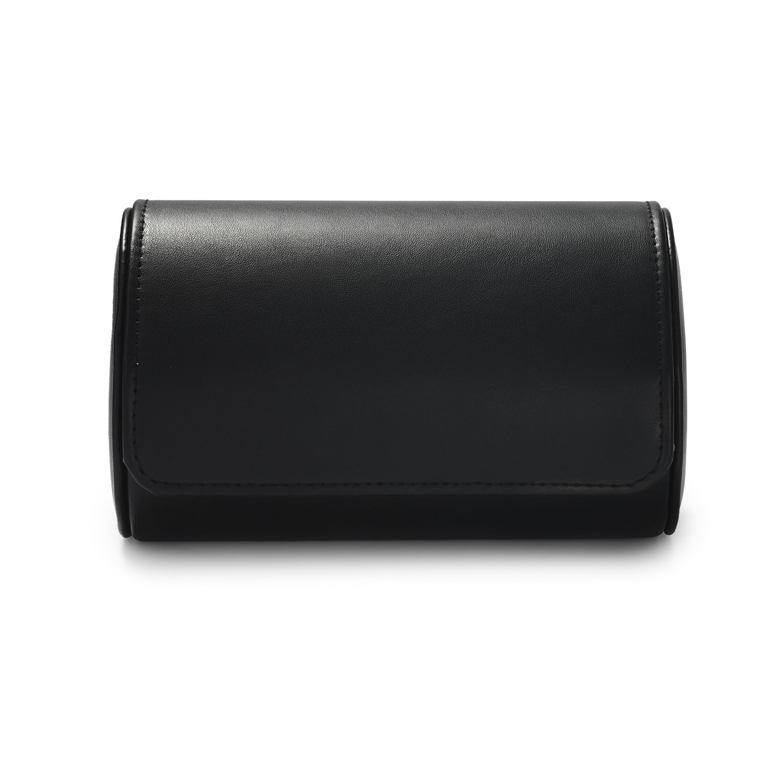 Scatola porta orologi in pelle PU per orologi da uomo a 2 scomparti custodia da viaggio per gioielli regalo per uomo e donna (nero)