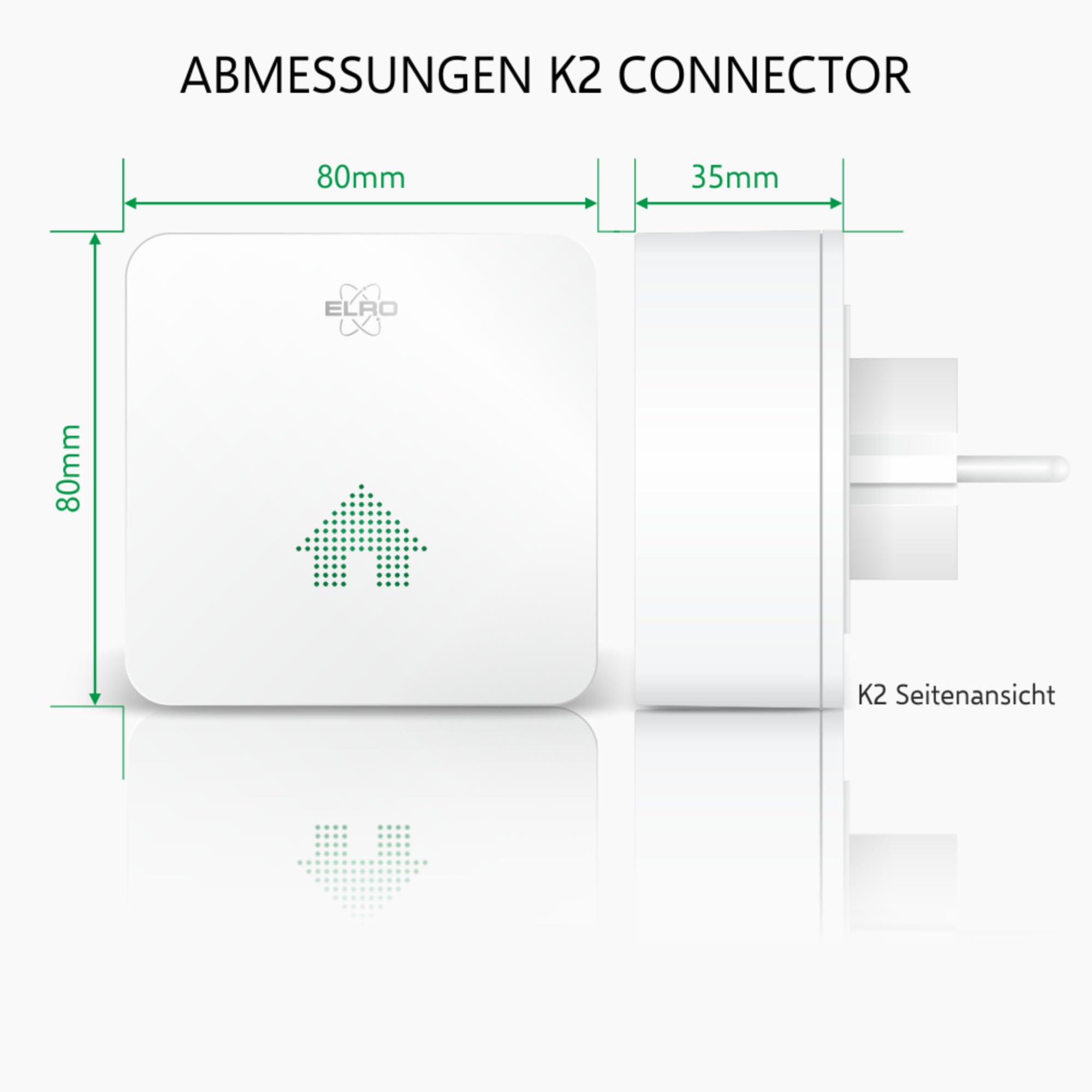 ELRO Connects SF500S Rauchmelder Kit - Komplettes Set K2 Connector + 3X Funk Rauchmelder Kit - Warnt per Smartphone - nach EN14604