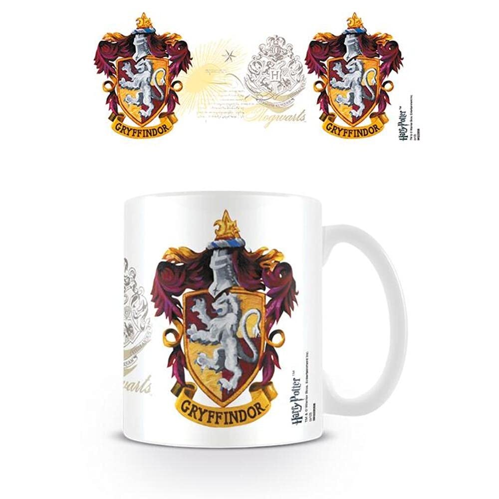 Harry Potter Gryffindor Tasse – Mit Harry, Hermine & Ron Motiv, 320 Ml, In Geschenkbox