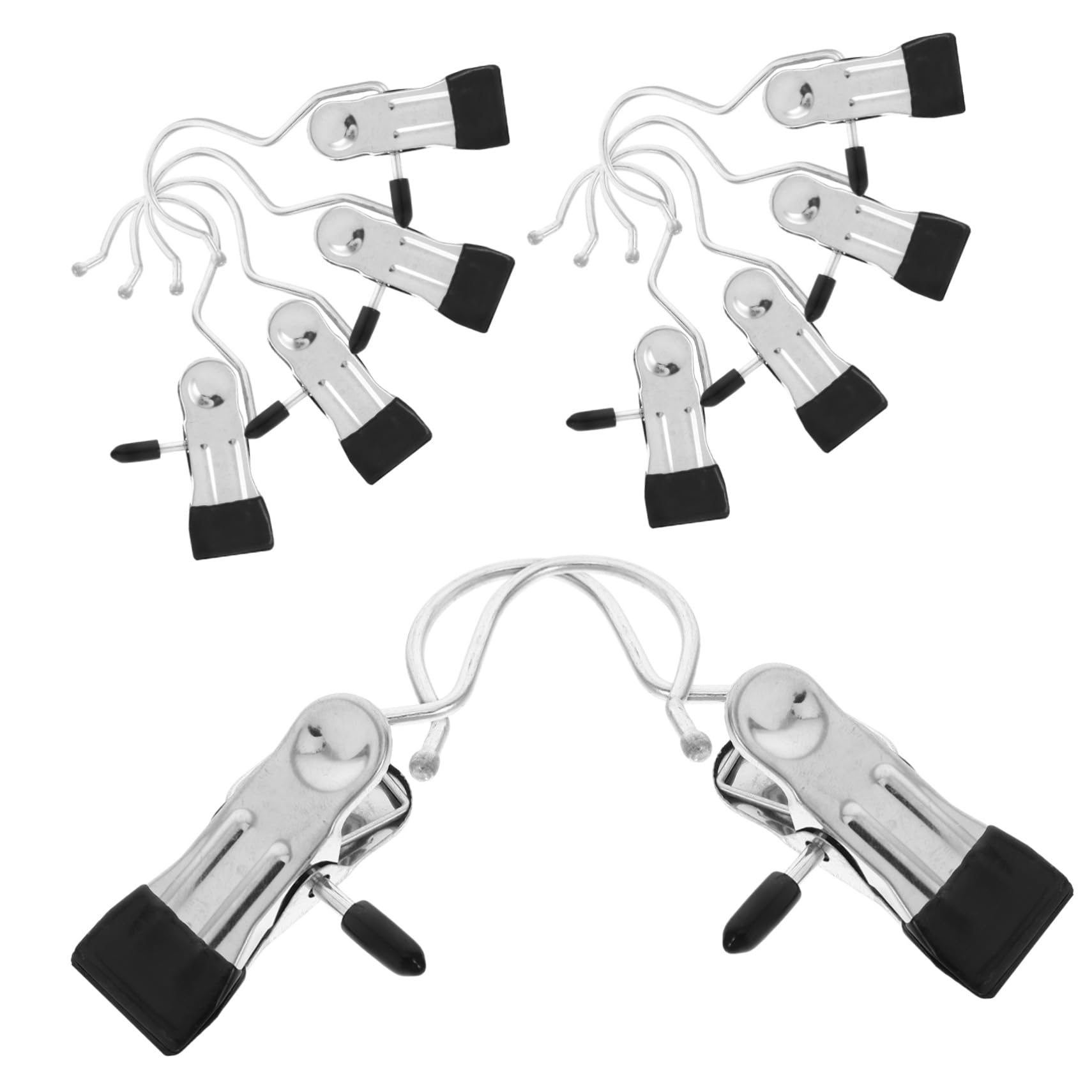 LALADEFIEE Pack Travel Hangers Clips Pants Hangers Closet Hanging Clip Organizer Sturdy and Easy Install for Jeans