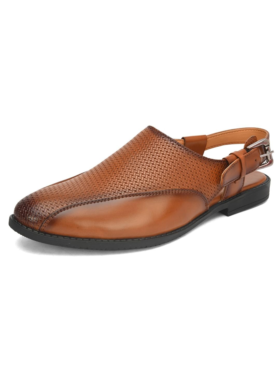 FENTACIA Black Fishermen Faux Leather Sandals for Men - 09 UK (B09VPMN3Y1) Amazon Price History, Amazon Price Tracker