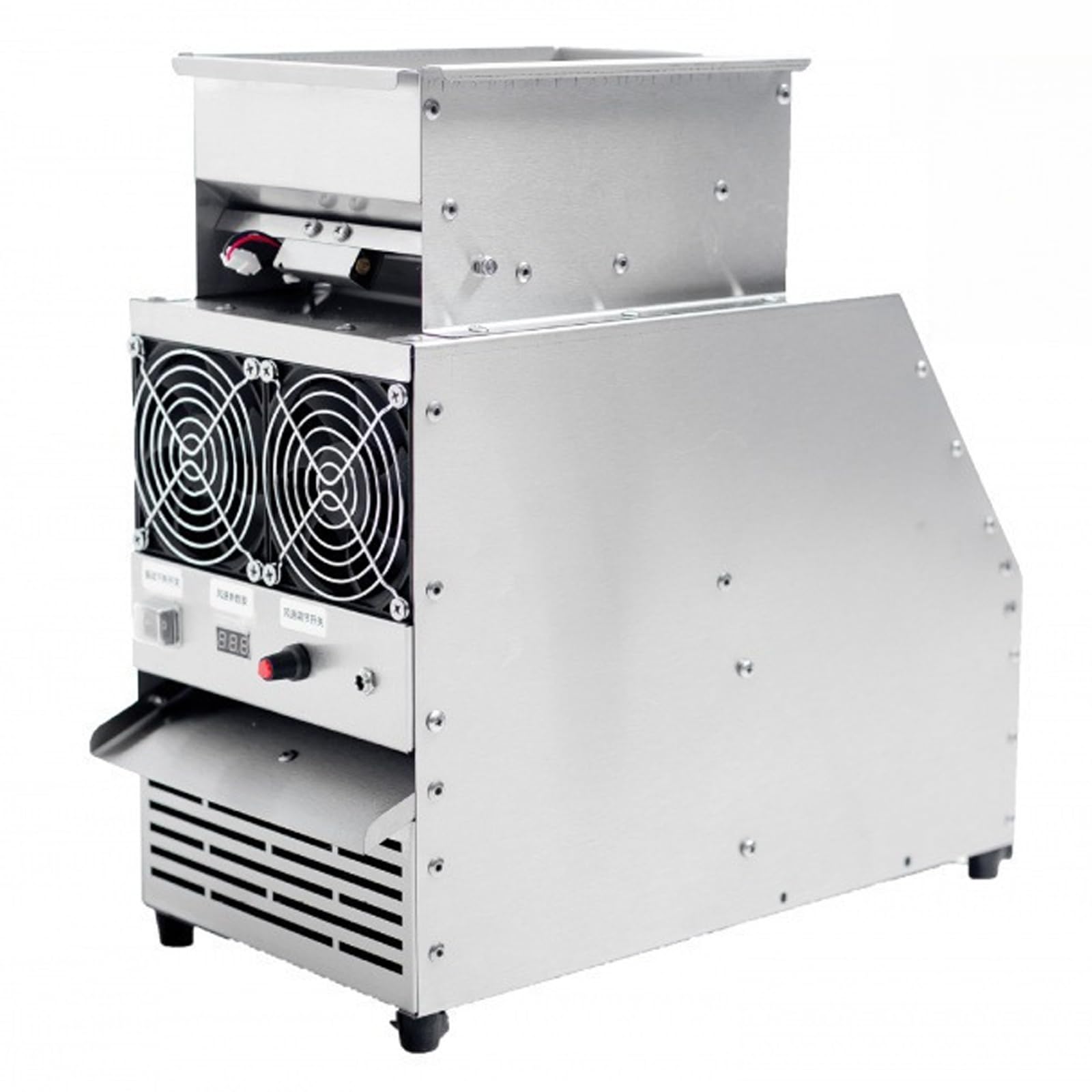 Macchina Elettrica Per La Ventilazione Dei Cereali, Separatore Di Bucce Per Mangime Per Uccelli Con Ventola A Velocità Regolabile, Capacità Di 30–40 kg/h, Macchina Per La Pulizia E La Cerni Dual-Fans