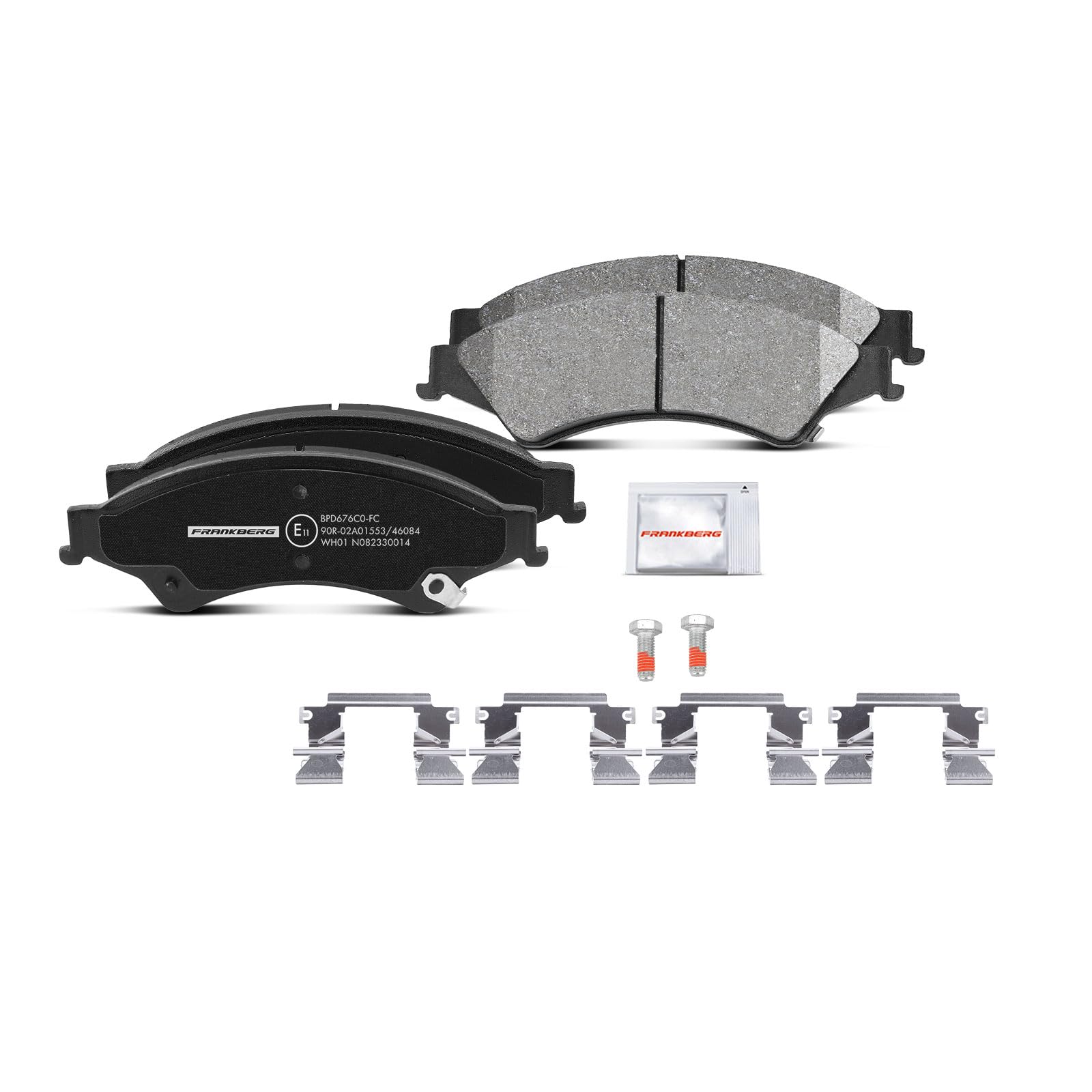 Frankberg 2 discos de freno + 4 pastillas de freno | AB311125AB, AB311125AC; Compatible con: Ranger TKE