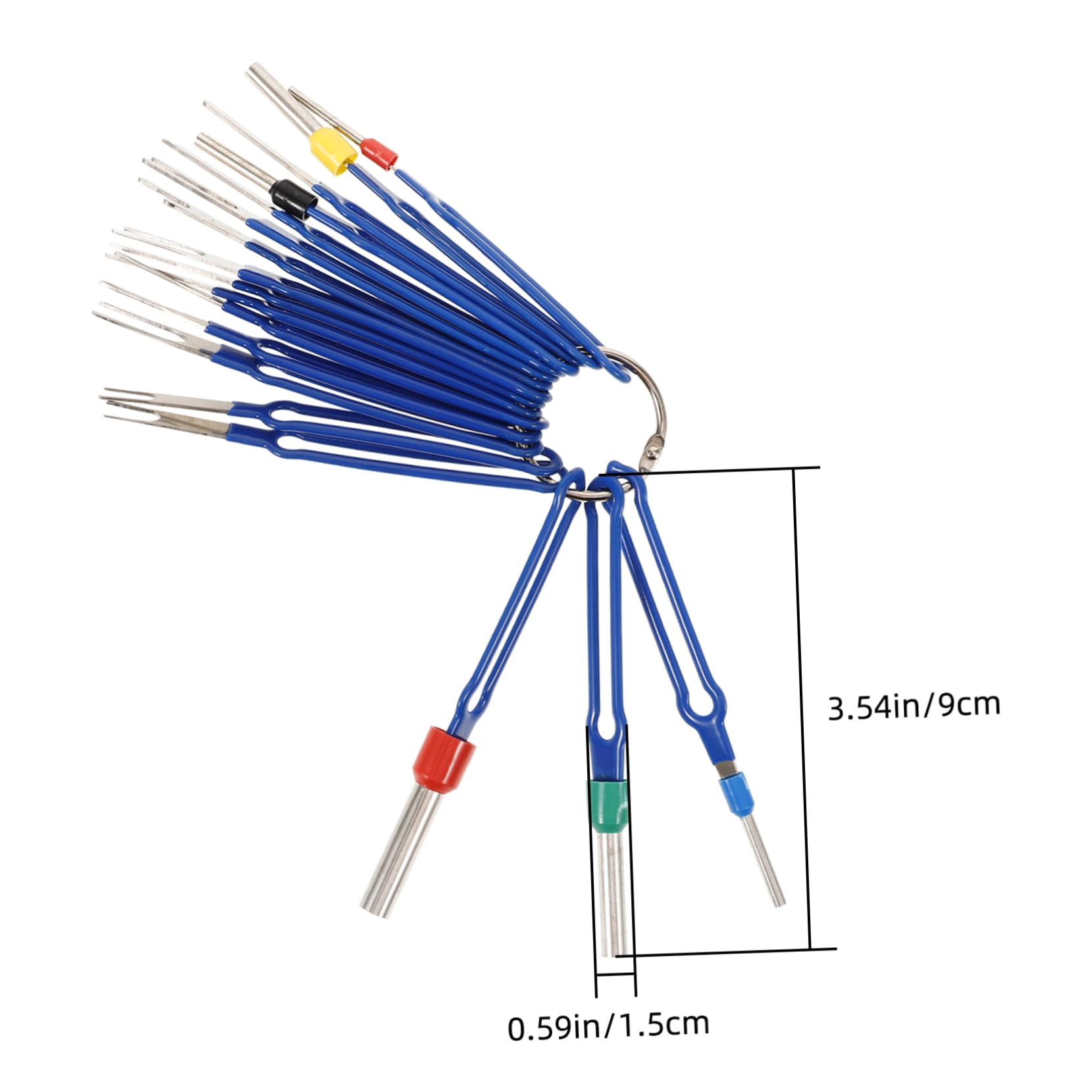 Happyyami 18Pcs Pin Extractor Tool Efficient Automotive Terminal Removal Kit for Wire Harness Disassembly for Repair Shops and DIY Enthusiasts