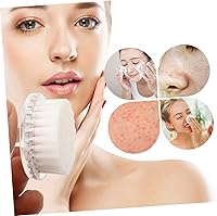 Vista 3 de Hemoton Cepillo de limpieza para limpiar poros, cepillo facial portátil, cepillo de limpieza de la piel, exfoliante blanco multifunción para rotar