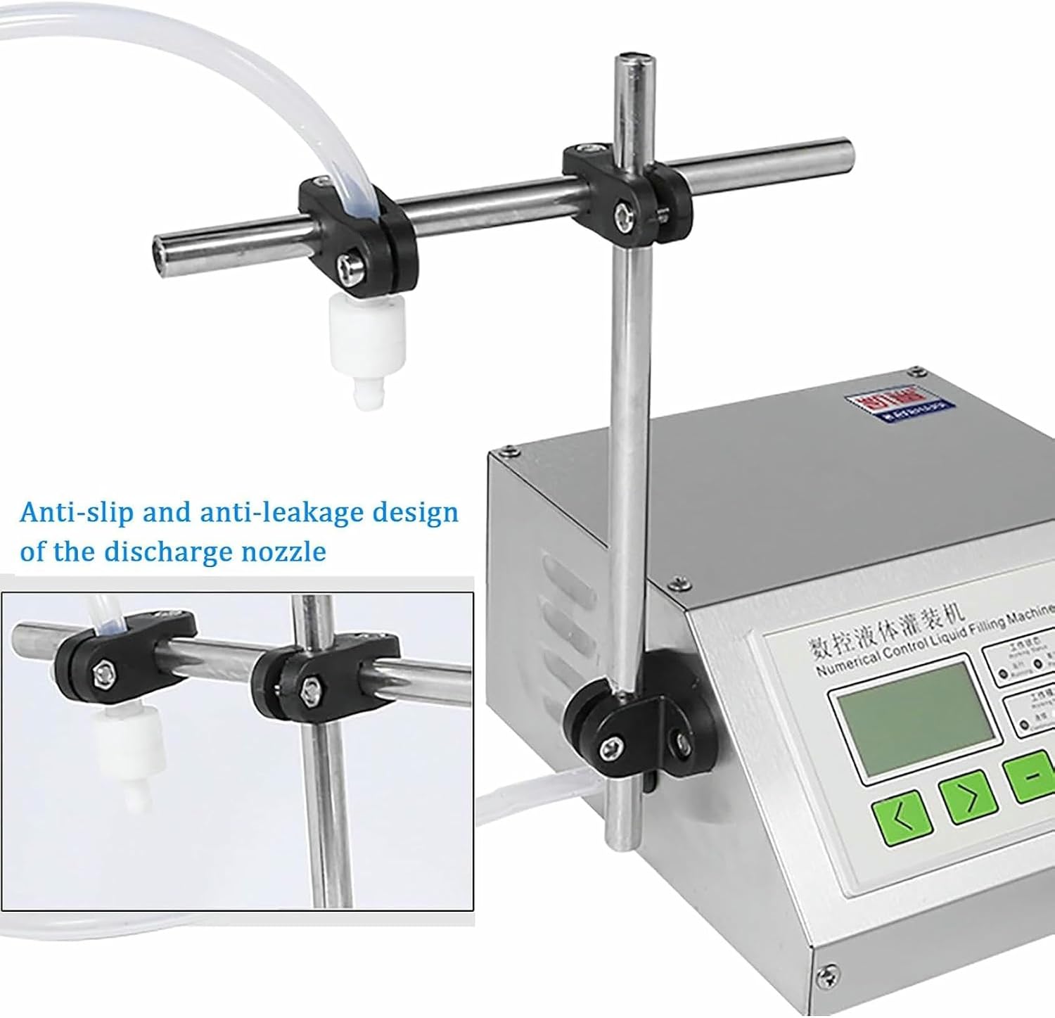 Liquid Filling Machine, Automatic Filling Machine, Single Nozzle Bottles Filling Machine, Stainless Steel Filling with Digital Control