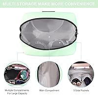 Vista 5 de Bolsa de maquillaje, Verde